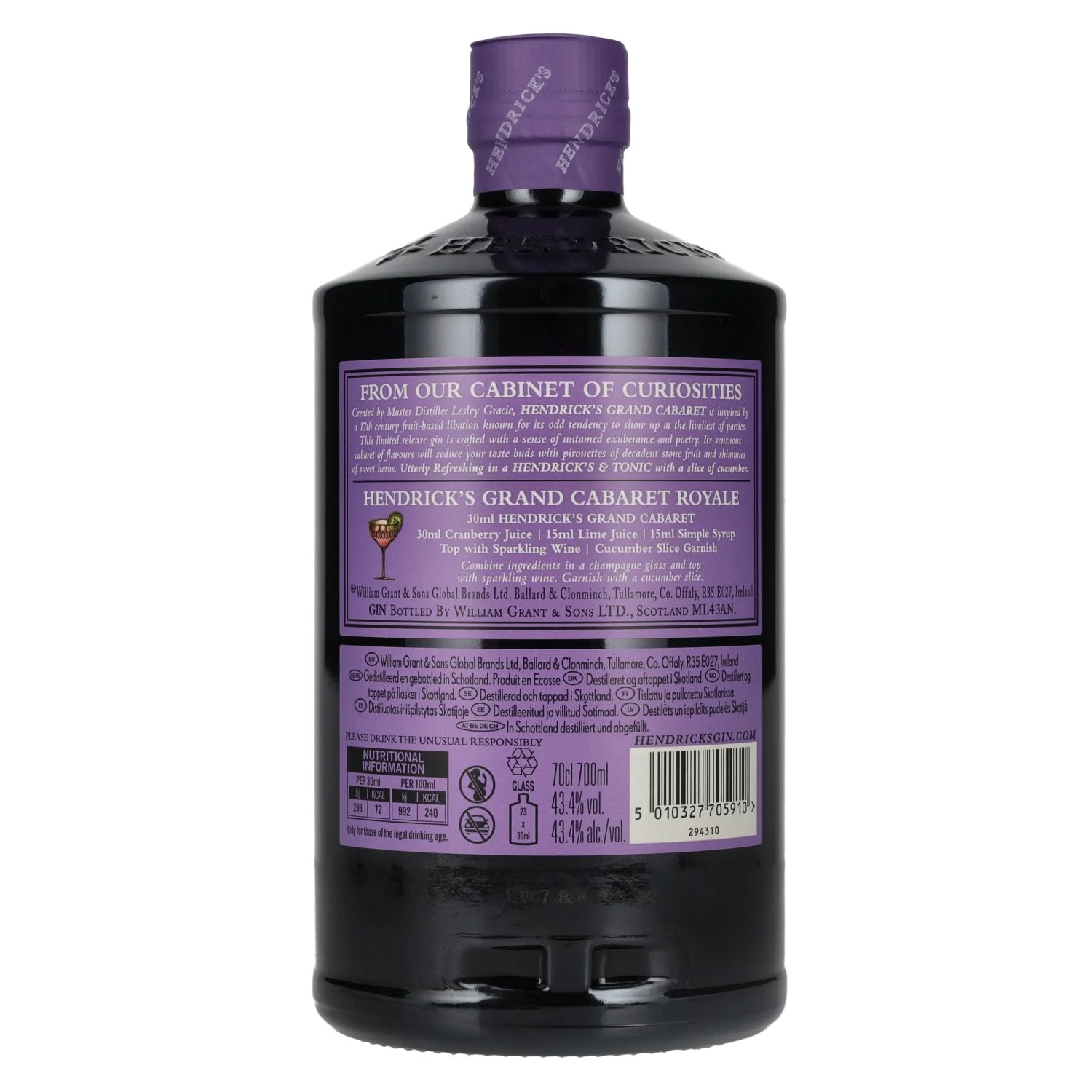 Hendrick's Gin GRAND CABARET 43.4% Vol. 0.7l