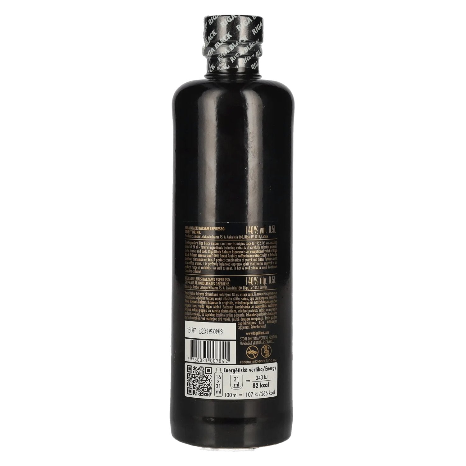 Riga Black Balsam ESPRESSO Original Recipe 40% Vol. 0,5l