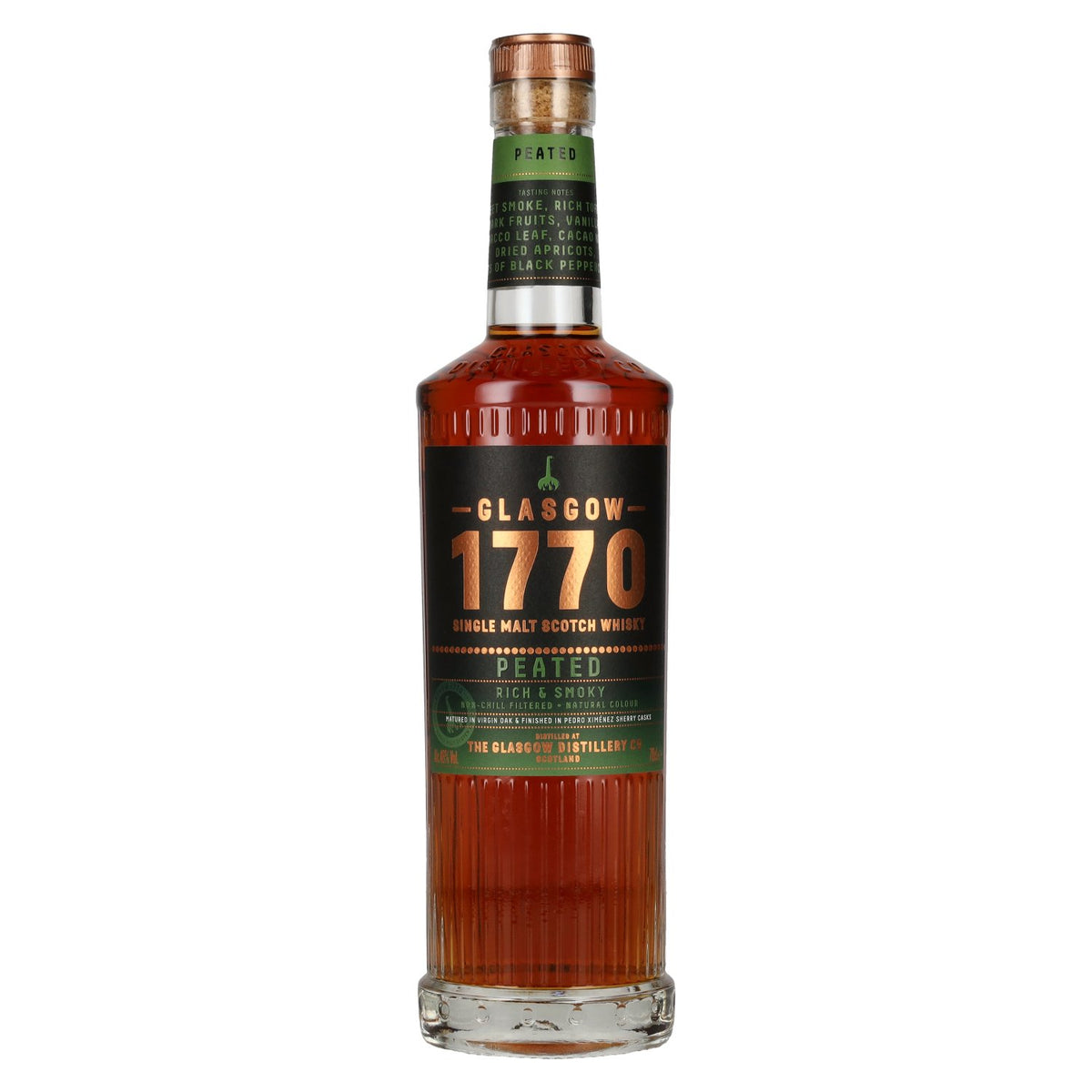 Glasgow 1770 PEATED Single Malt Rich & Smoky 46% Vol. 0,7l