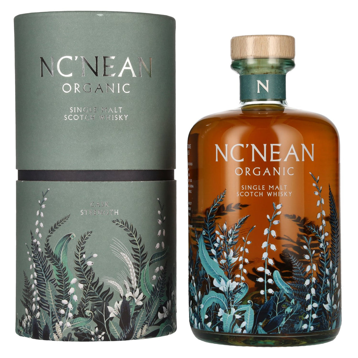 Nc'nean ORGANIC Cask Strength Single Malt Scotch Whisky Batch CS/GD06 59,6% Vol. 0,7l in gift box