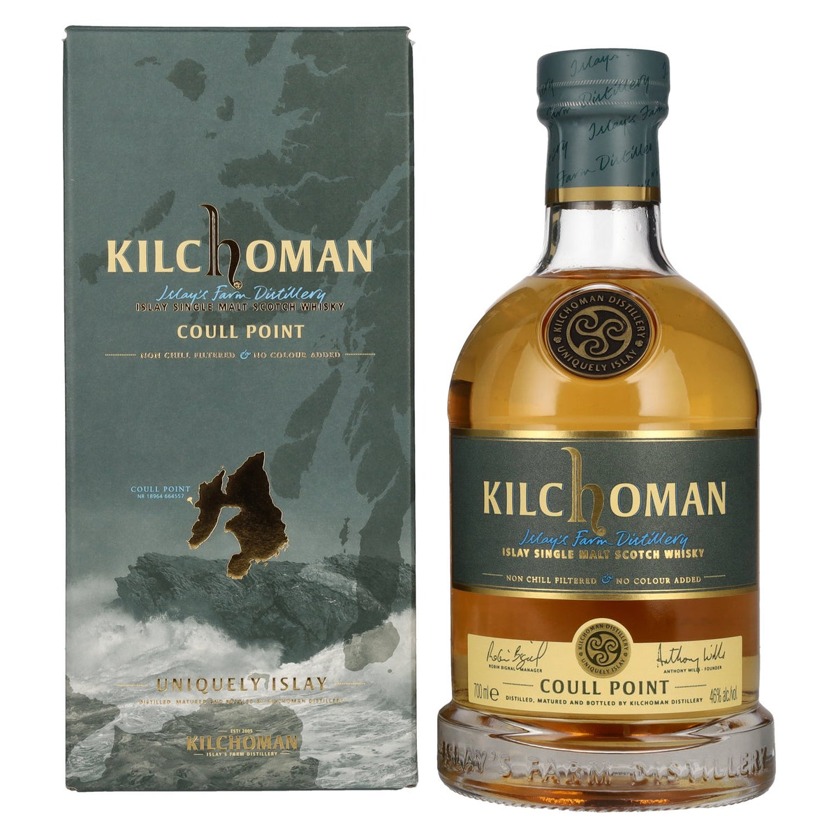 Kilchoman COULL POINT Islay Single Malt Scotch Whisky 46% Vol. 0.7l in Gift Box