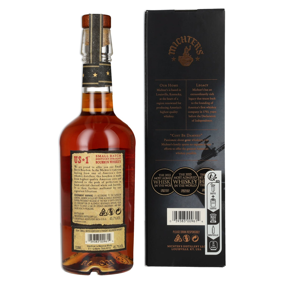Michter's US*1 Small Batch Kentucky Straight Bourbon Whiskey 45.7% ABV, 0.7l in a gift box