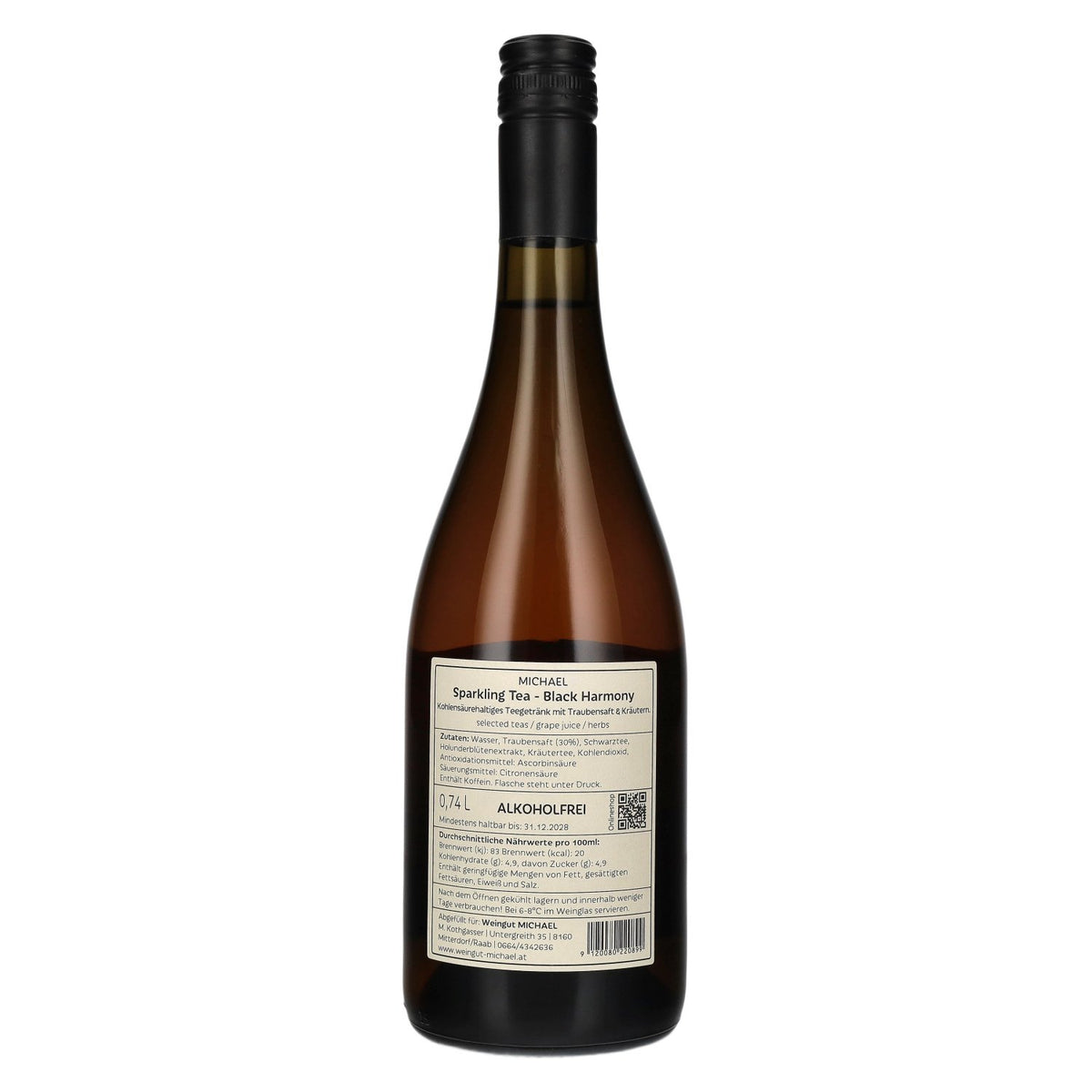 MICHAEL Sparkling Tea Black Harmony Non-Alcoholic 0.74 l