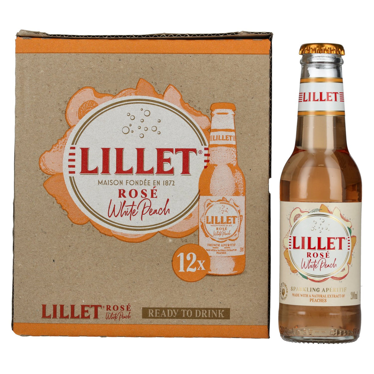 Lillet Rosé White Peach 5% ABV 12 x 0.2 l
