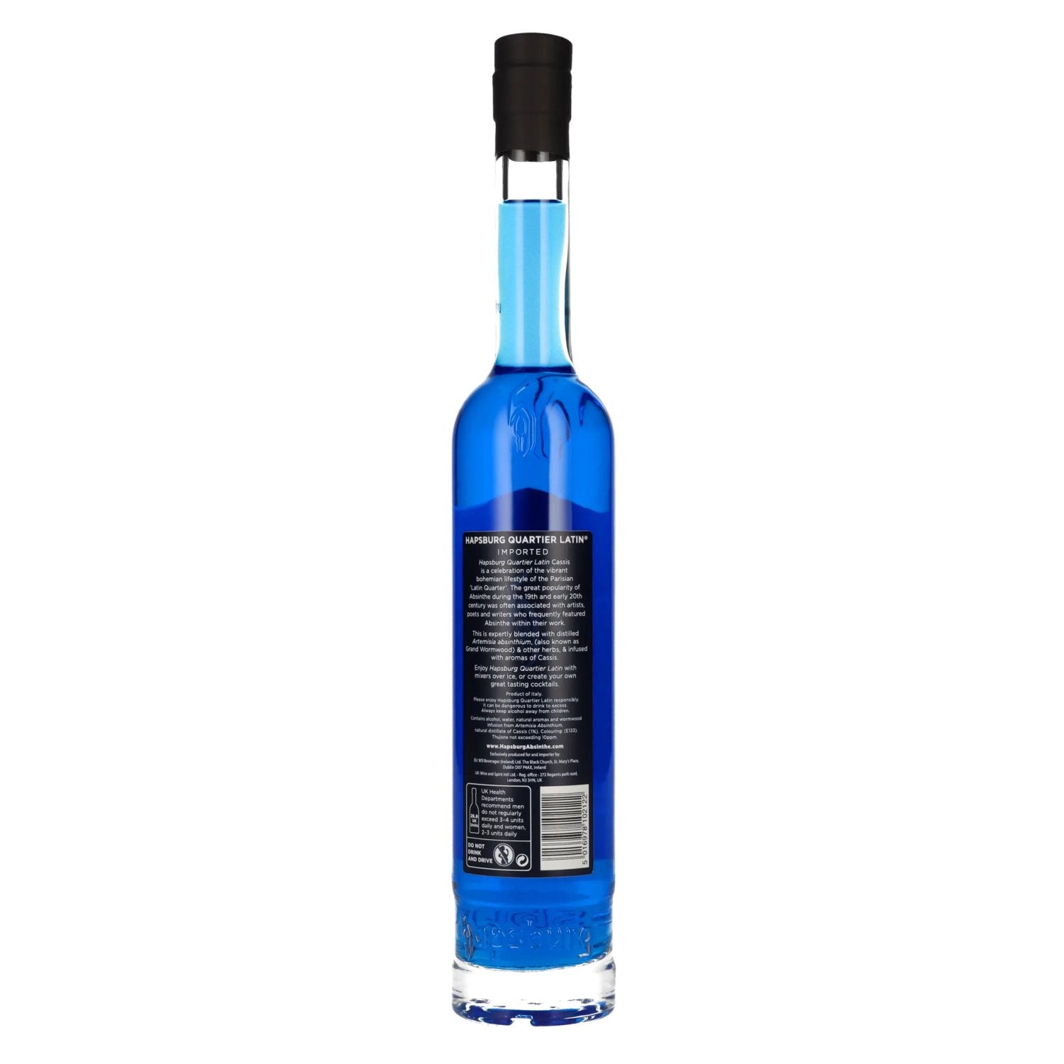 Hapsburg Absinthe QUARTIER LATIN Flavored with CASSIS 53.5% Vol. 0.5l