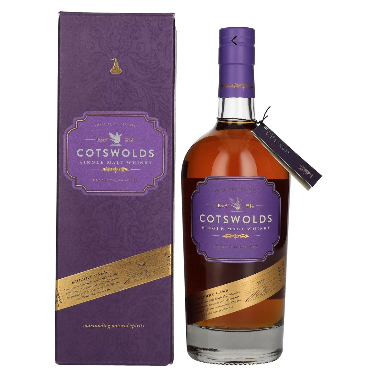 Cotswolds SHERRY CASK Single Malt Whisky 57.4% Vol. 0.7l in gift box