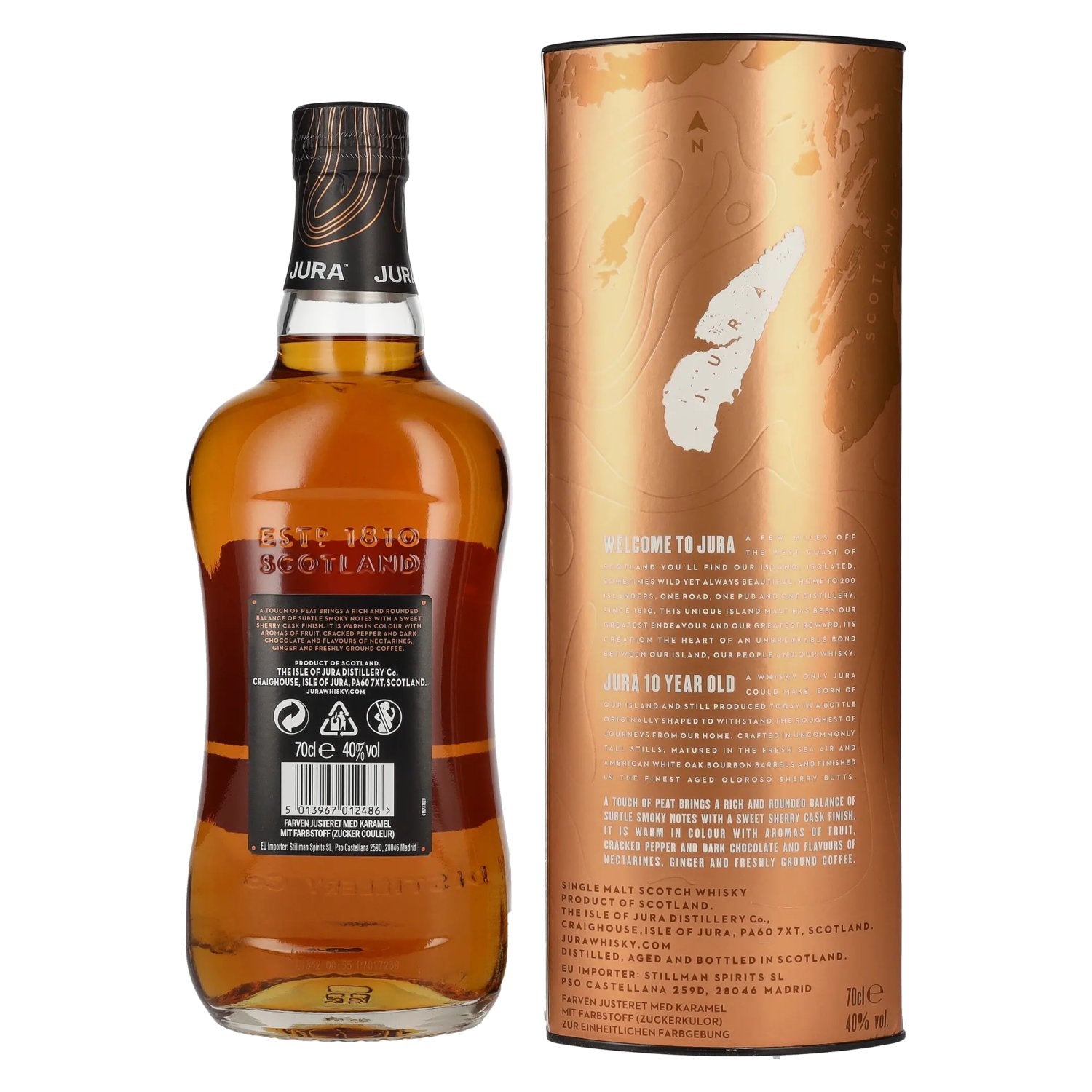 Jura 10 Years Old Single Malt Scotch Whisky 40% Vol. 0,7l in Geschenkbox