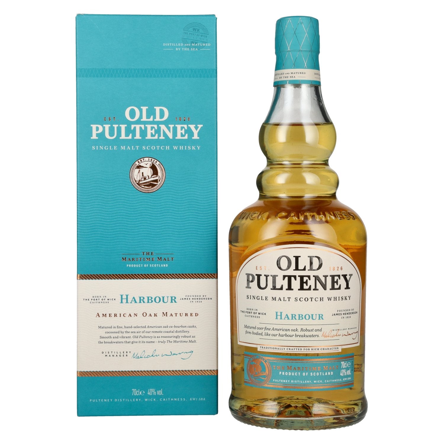 Old Pulteney HARBOUR The Maritime Malt Single Malt Scotch Whisky 40% Vol. 0,7l in Geschenkbox