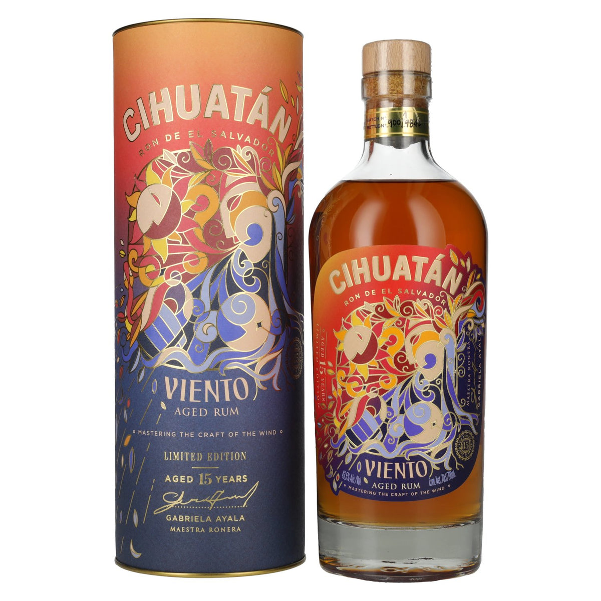 Cihuatán VIENTO Rum Limited Edition 43.5% Vol. 0.7l in gift box