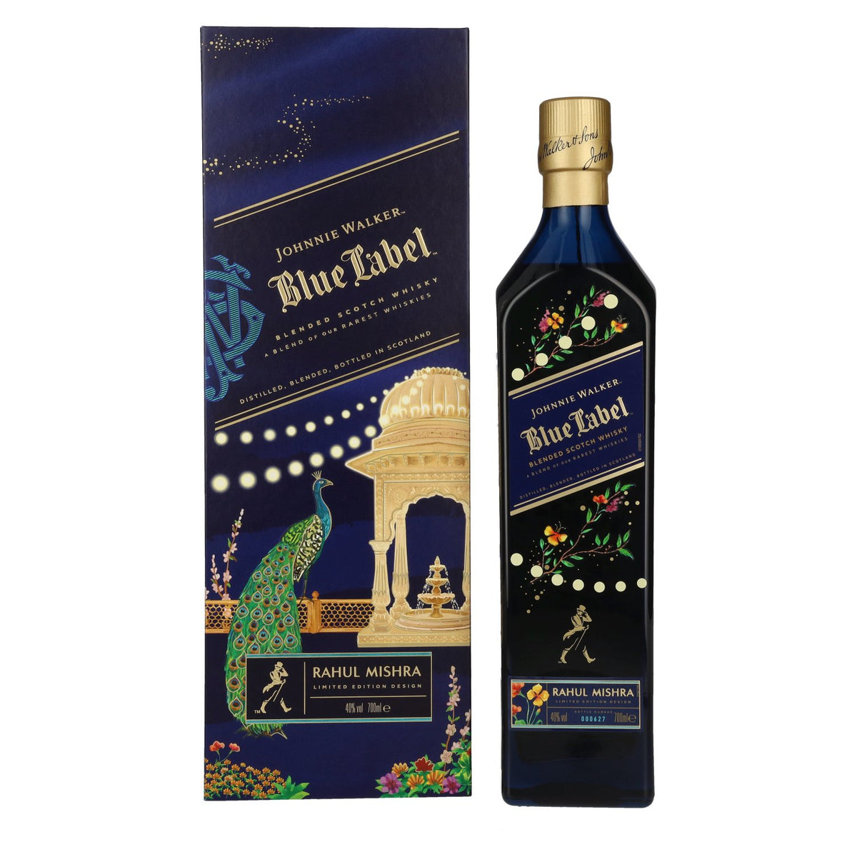 Johnnie Walker Blue Label Rahul Mishra Blended Scotch Whisky 40% Vol. 0,7l in Geschenkbox