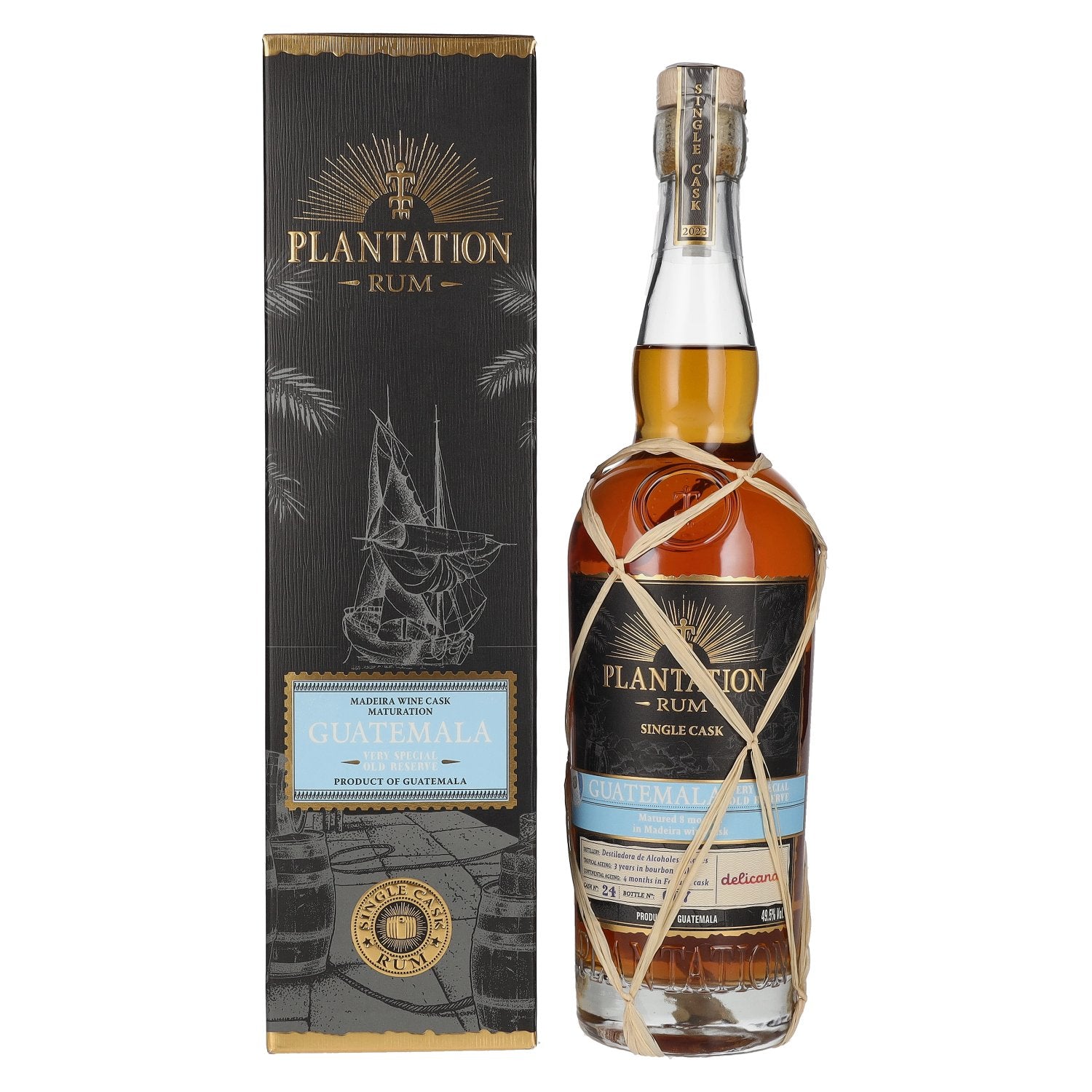 Plantation Rum GUATEMALA VSOR Madeira Finish by delicando 2023 49.5% Vol. 0.7L in gift box