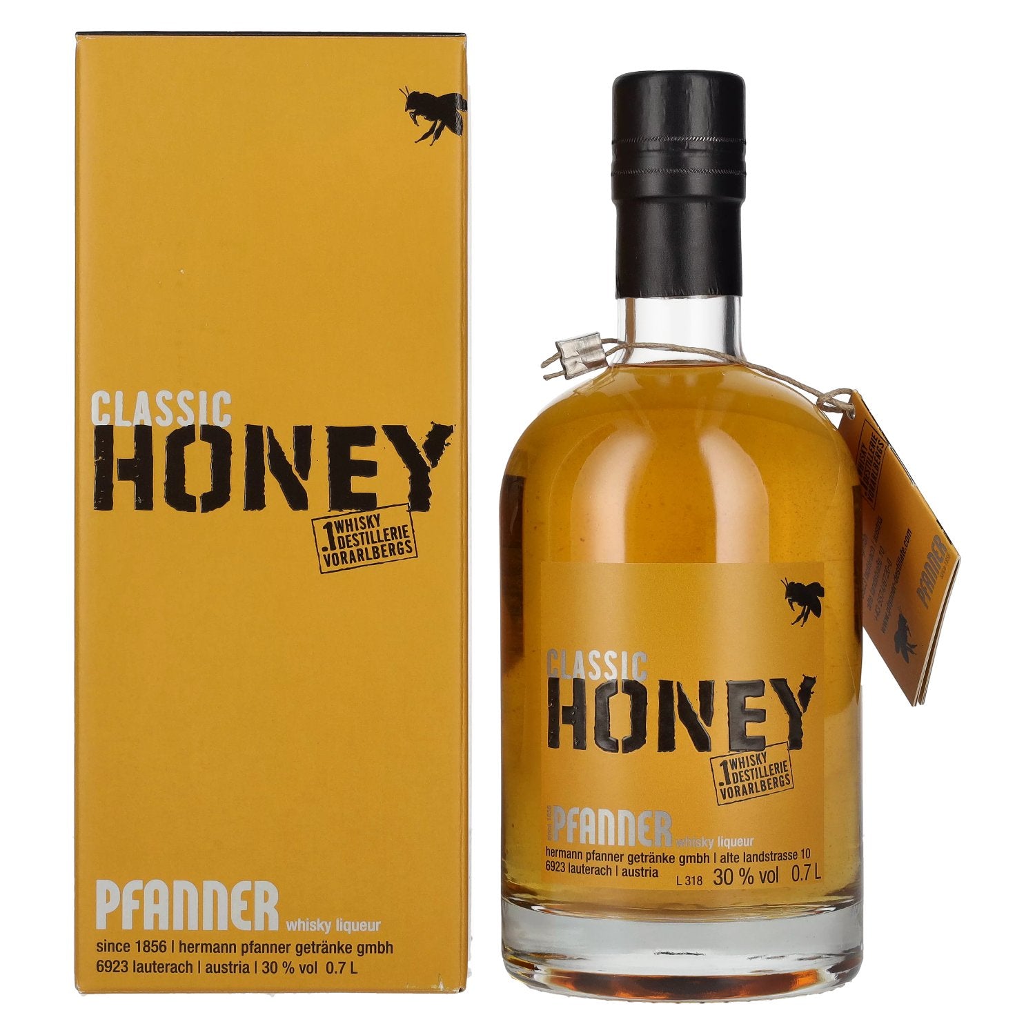 Pfanner Classic HONEY Whisky Liqueur 30% Vol. 0.7L in gift box