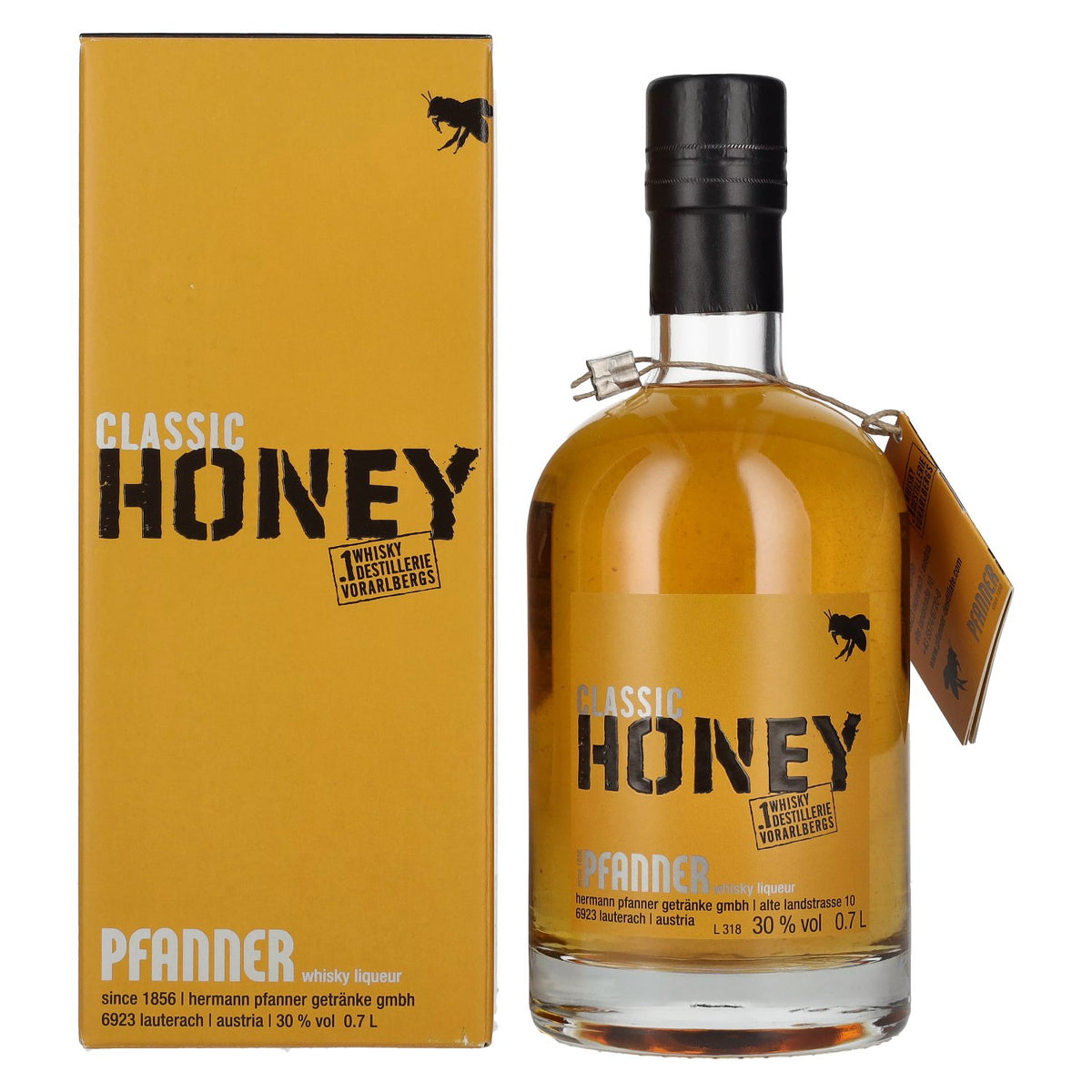 Pfanner Classic HONEY Whisky Liqueur 30% Vol. 0.7L in gift box