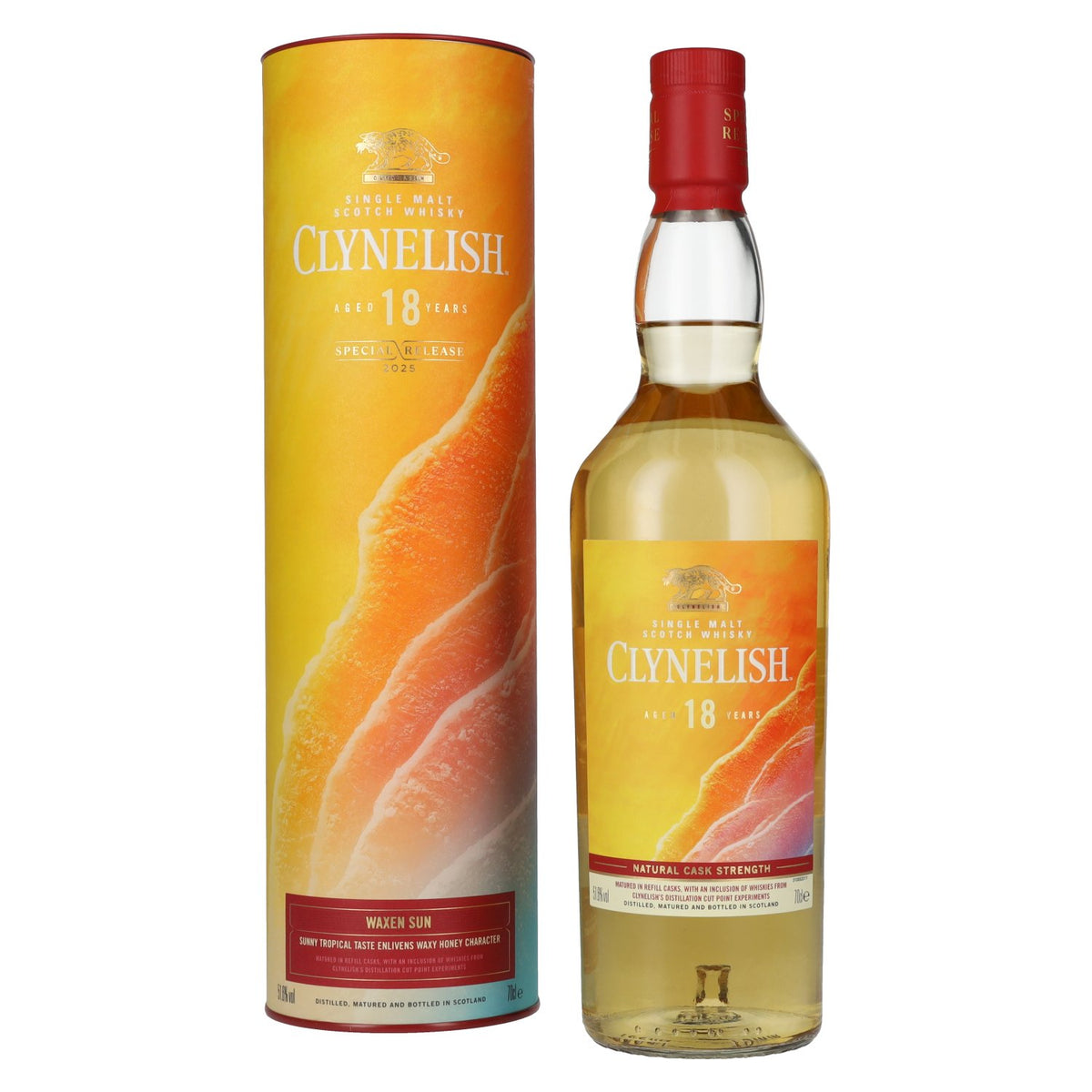 Clynelish 18 Years Old WAXEN SUN Single Malt Special Release 2025 51.6% Vol. 0.7l in gift box