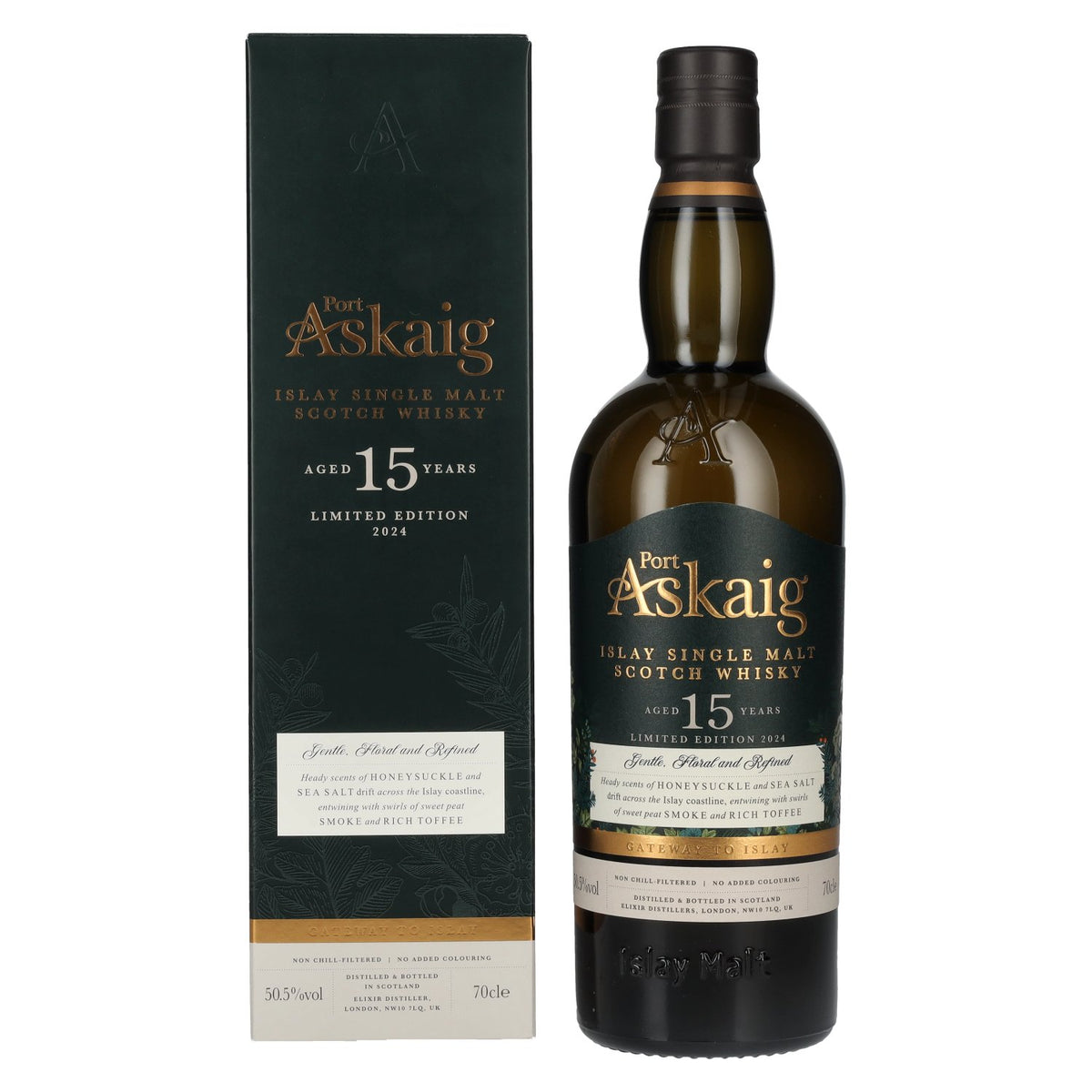 Port Askaig Islay 15 Years Old Islay Single Malt Limited Edition 2024 50.5% Vol. 0.7L in gift box