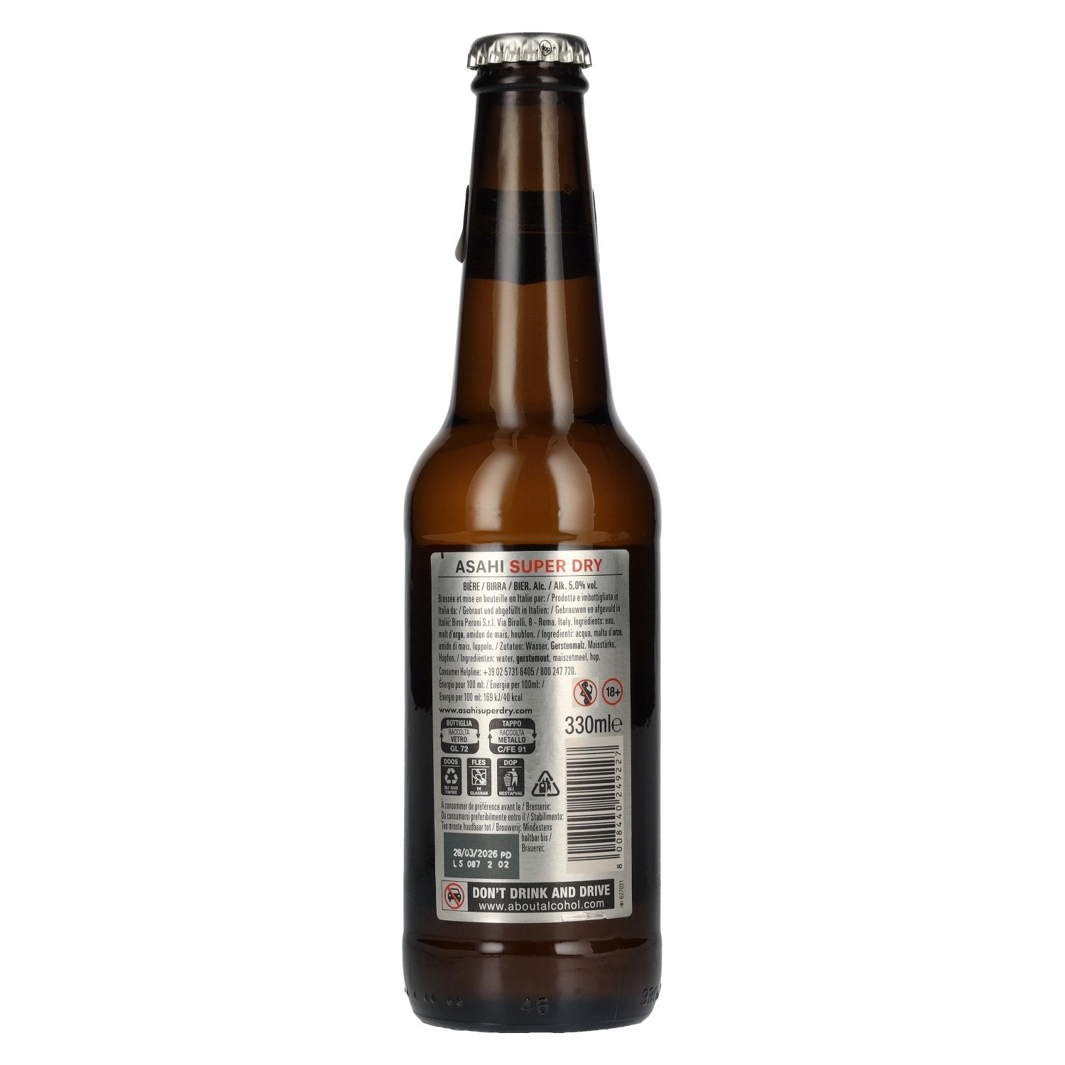 ASAHI Super Dry Beer 5% Vol. 24x0,33l