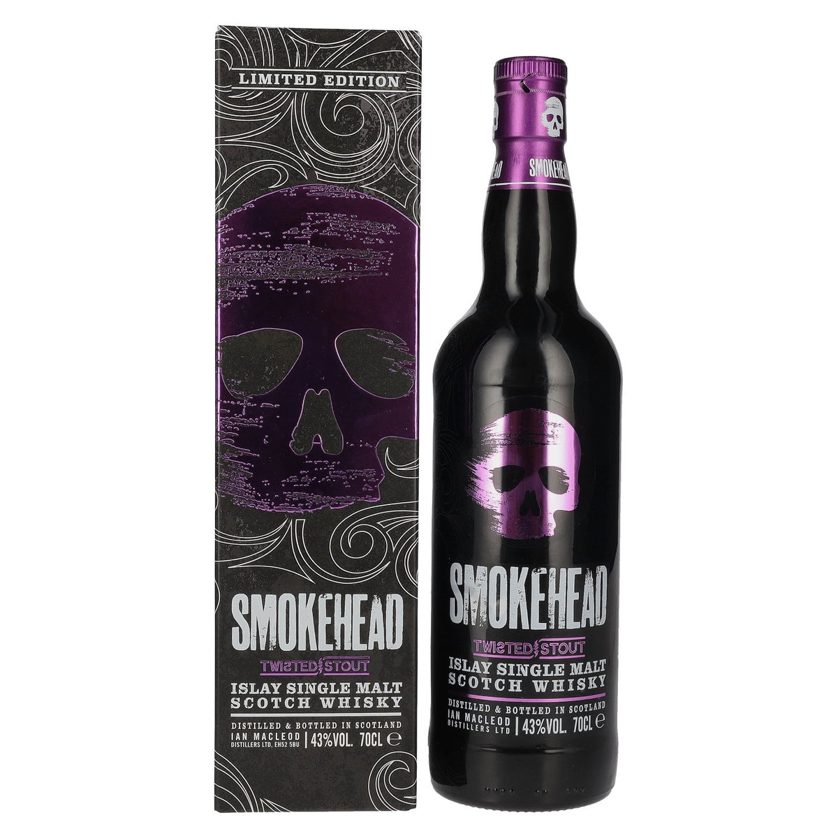 Smokehead TWISTED STOUT Islay Single Malt 43% Vol. 0.7l in gift box