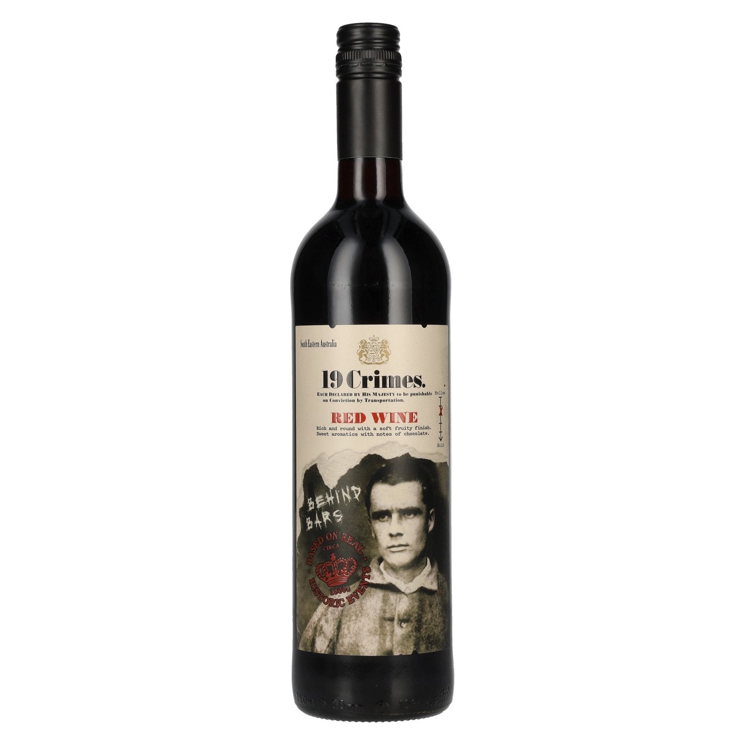 19 Crimes Behind Bars Red Wine 13.5% Vol. 0.75L