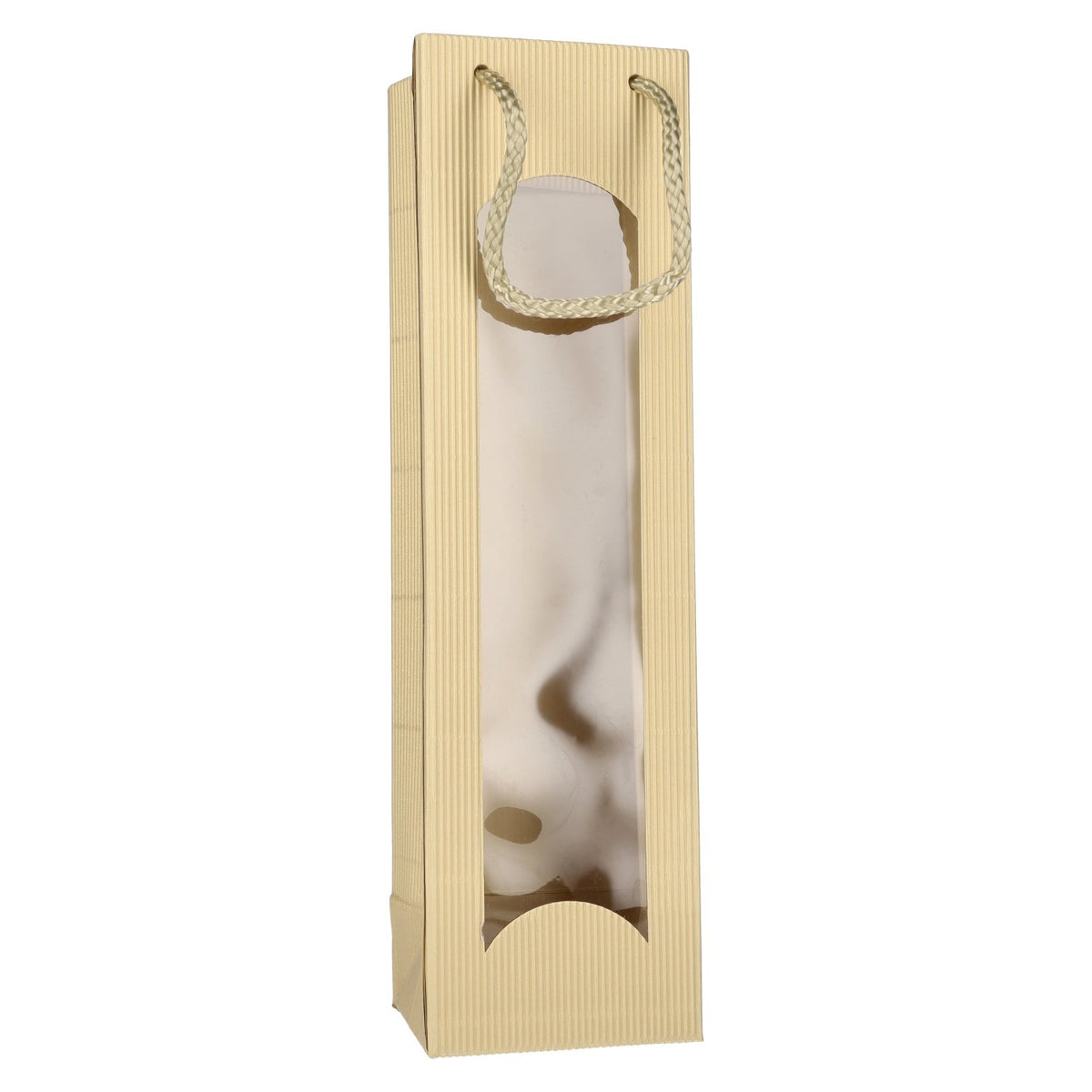 Tragetasche CREME-GOLD Offene Welle 1er 36 cm