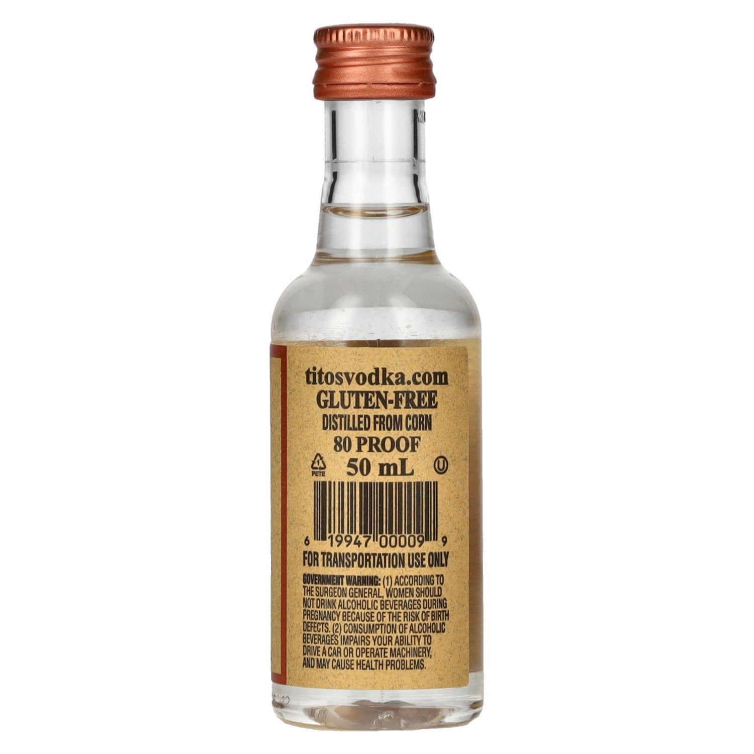 Tito's Handmade Vodka 40% Vol. 0.05l PET