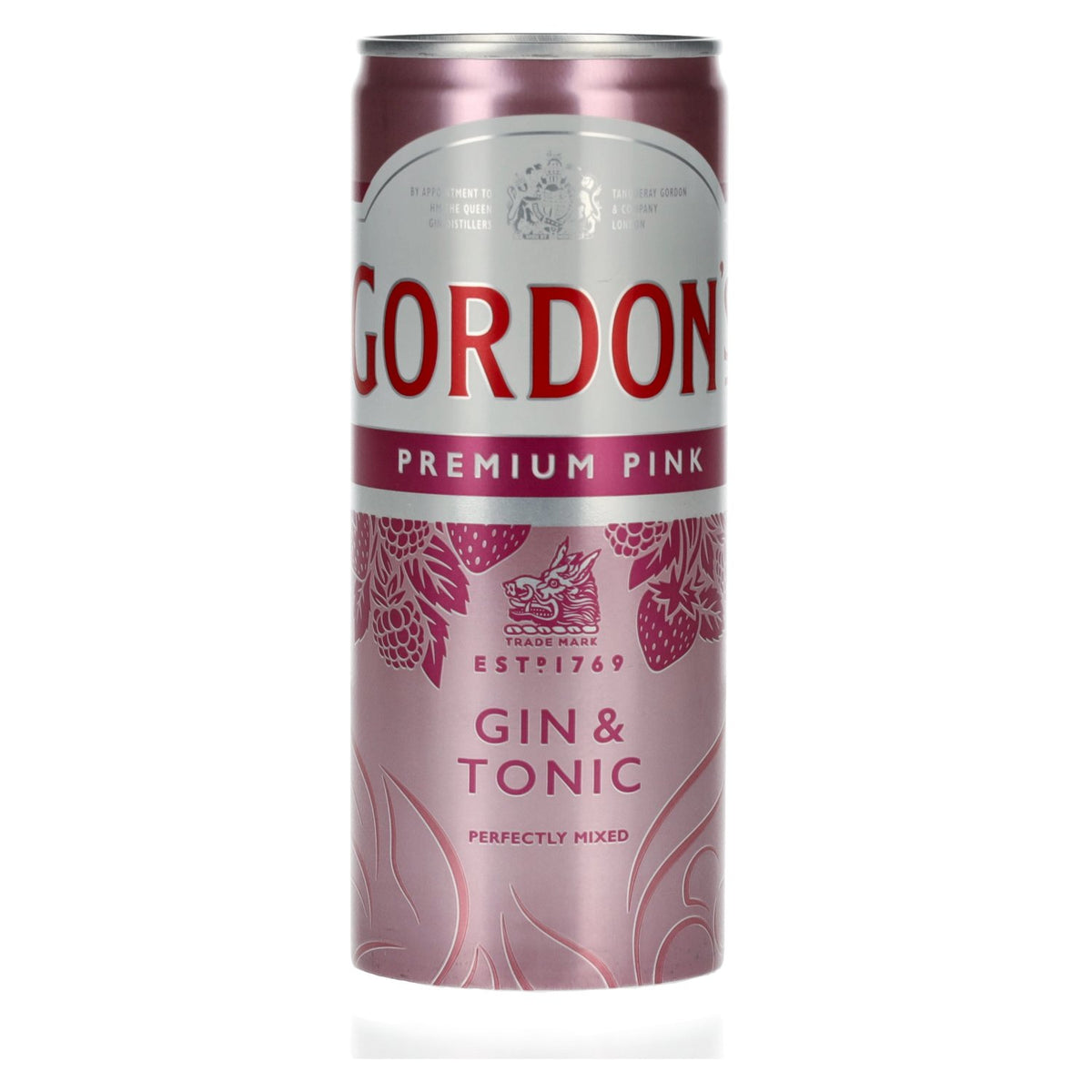 Gordon's Premium Pink Gin &amp; Tonic 6.4% ABV 0.25l can (deposit required)