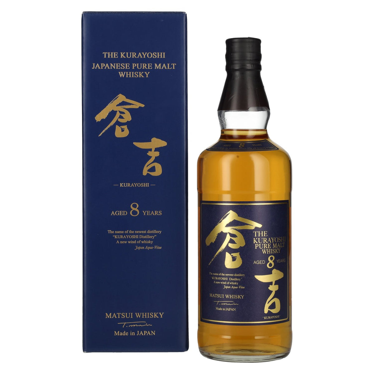 Matsui Whisky THE KURAYOSHI 8 Years Old Pure Malt Whisky 43% Vol. 0,7l in Geschenkbox