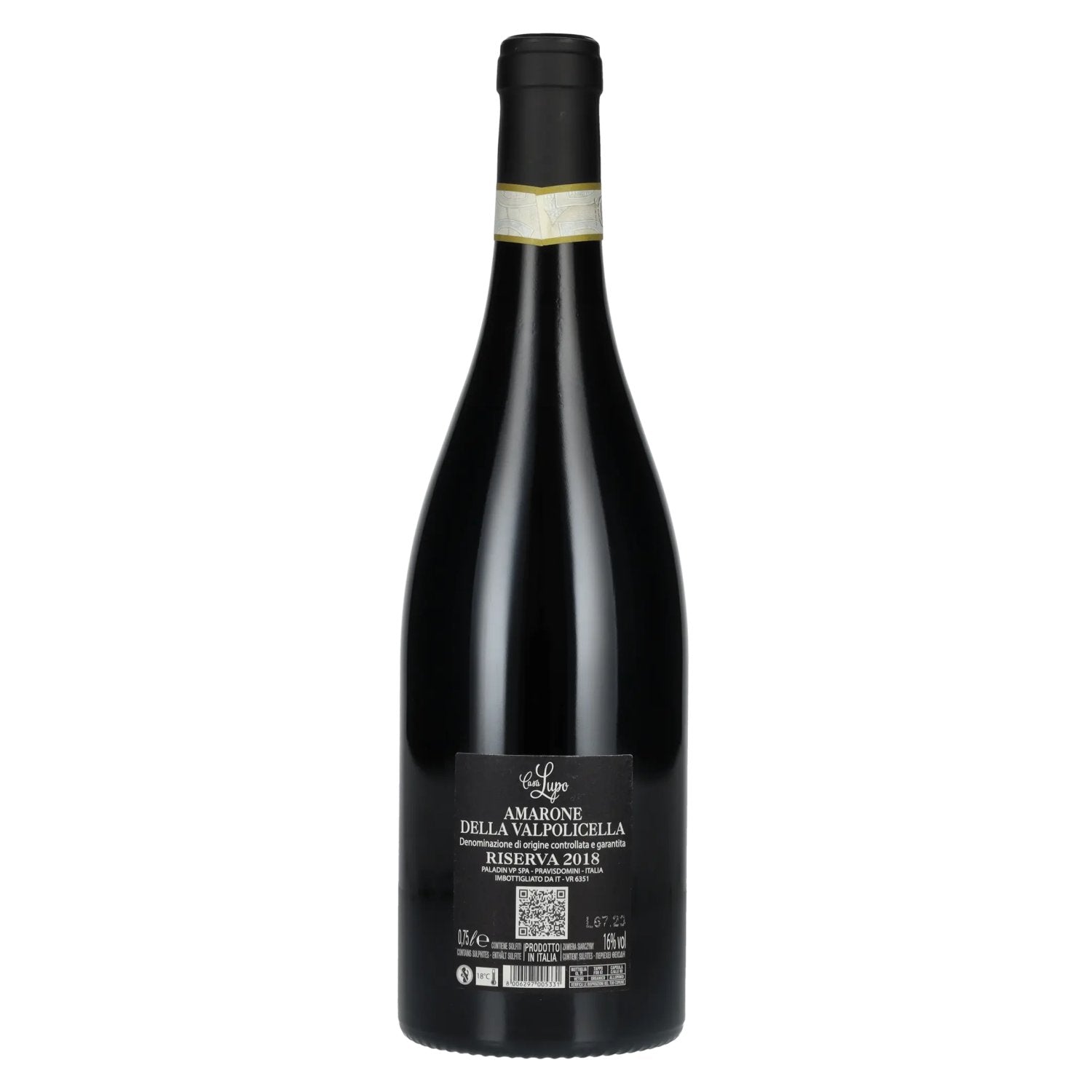 Casa Lupo Amarone della Valpolicella Riserva DOCG 2018 16% Vol. 0,75l