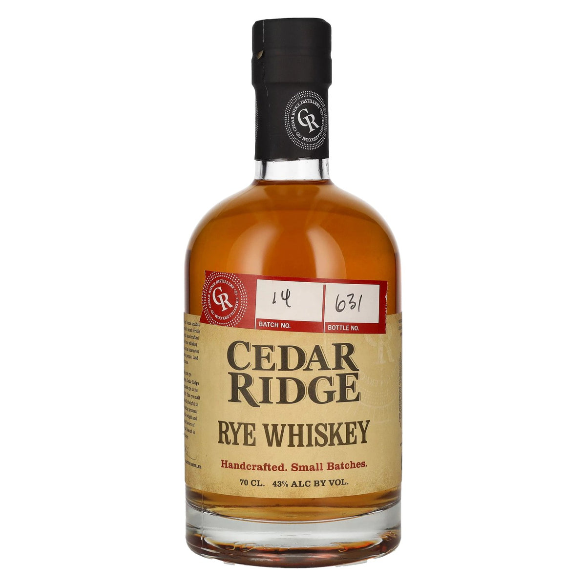 Cedar Ridge RYE WHISKEY 43% Vol. 0.7l