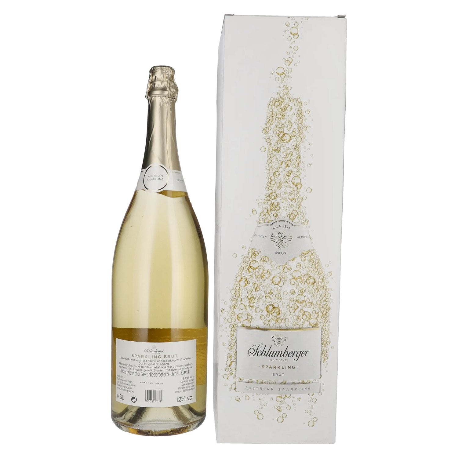Schlumberger Sparkling Jahrgangssekt Brut 2021 12% Vol. 3l in Geschenkbox