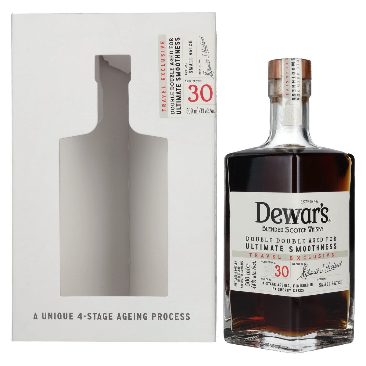 Dewar's 30 Years Old Double Double Aged Blended Scotch Whisky 46% Vol. 0,5l in Geschenkbox