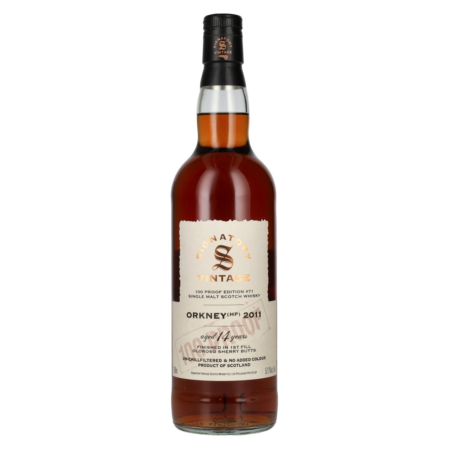 Signatory Vintage 100 Proof ORKNEY (HP) 14 Years Old Oloroso Sherry Butts #71 2011 57.1% Vol. 0.7l