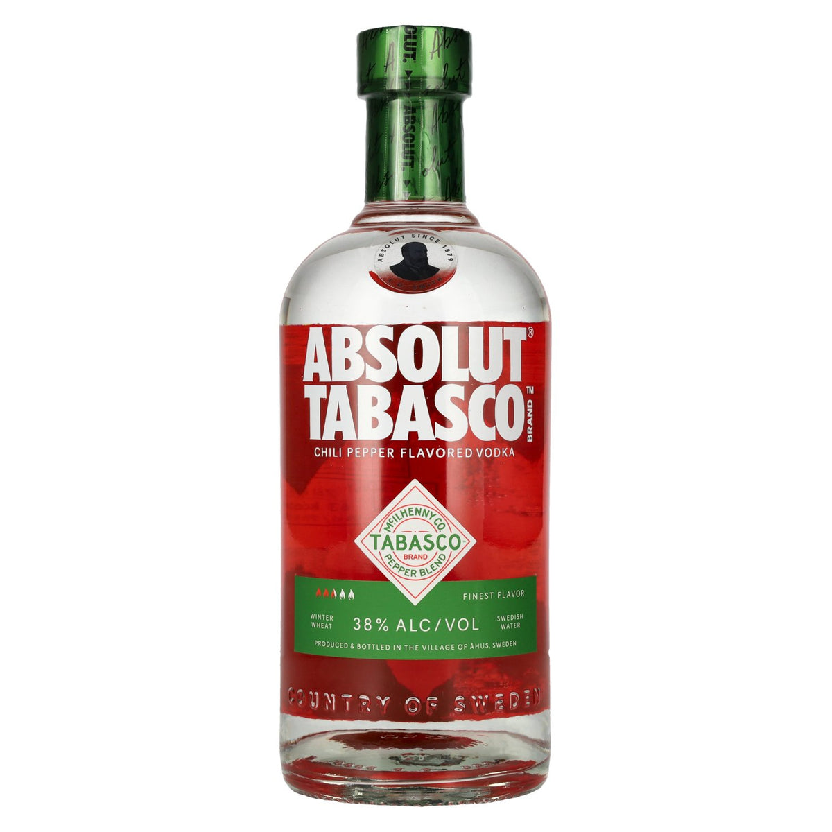 Absolut TABASCO Flavoured Vodka 38% ABV 0.7l