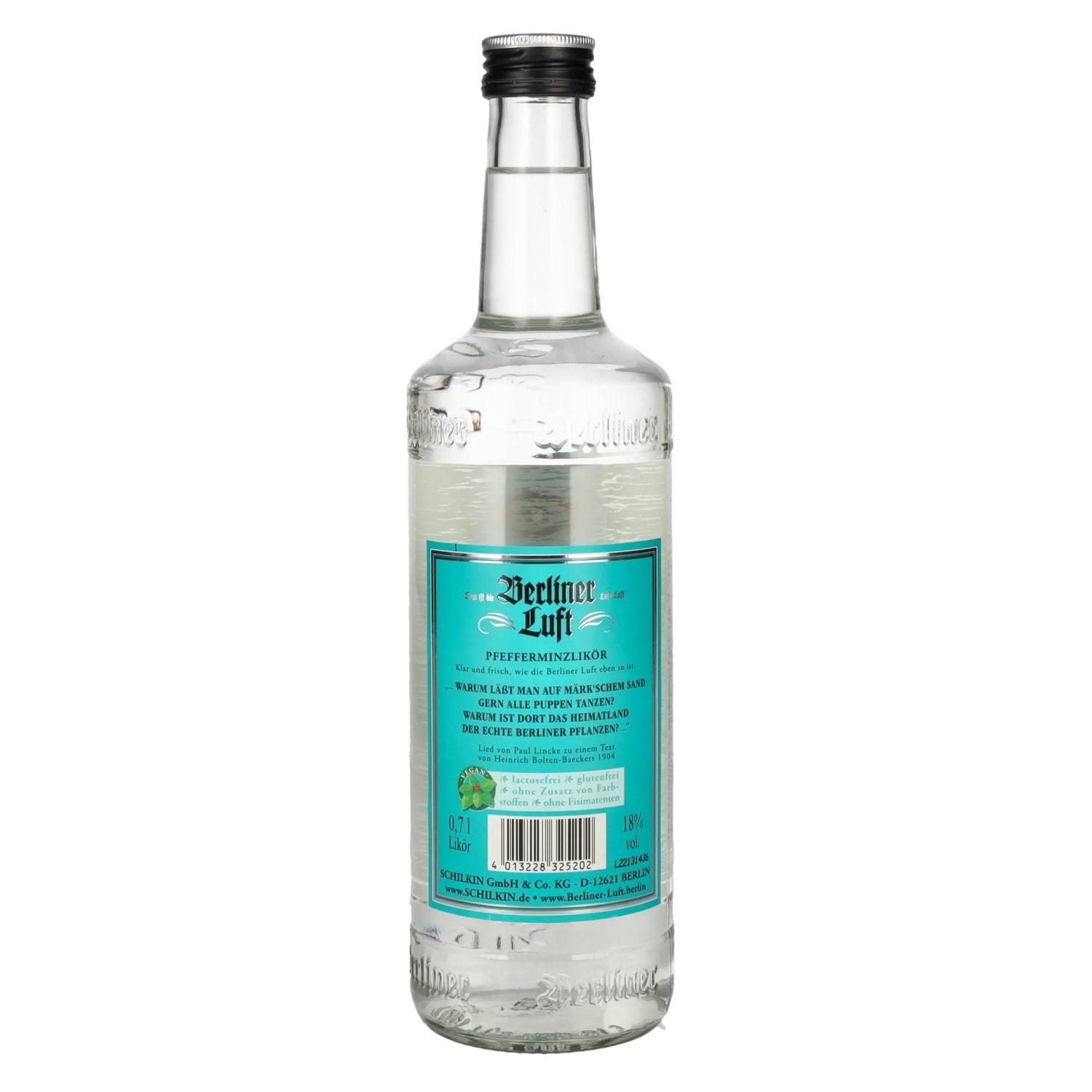 Berliner Luft DER FRISCHE Pfefferminzlikör 18% Vol. 0,7l