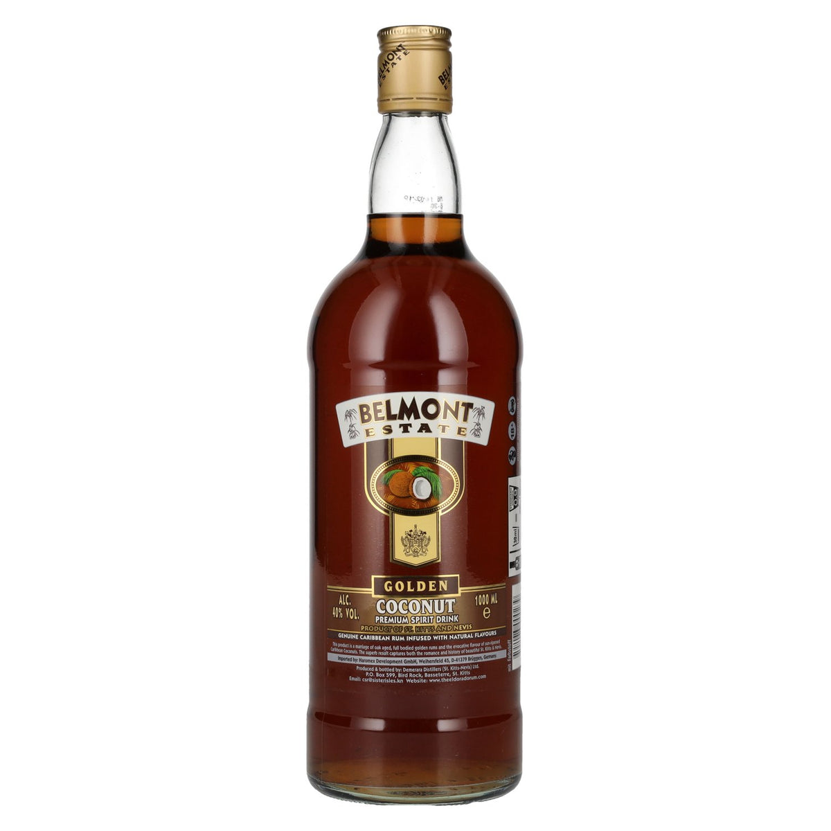 Belmont Estate GOLDEN COCONUT Premium Spirit Drink 40% Vol. 1L