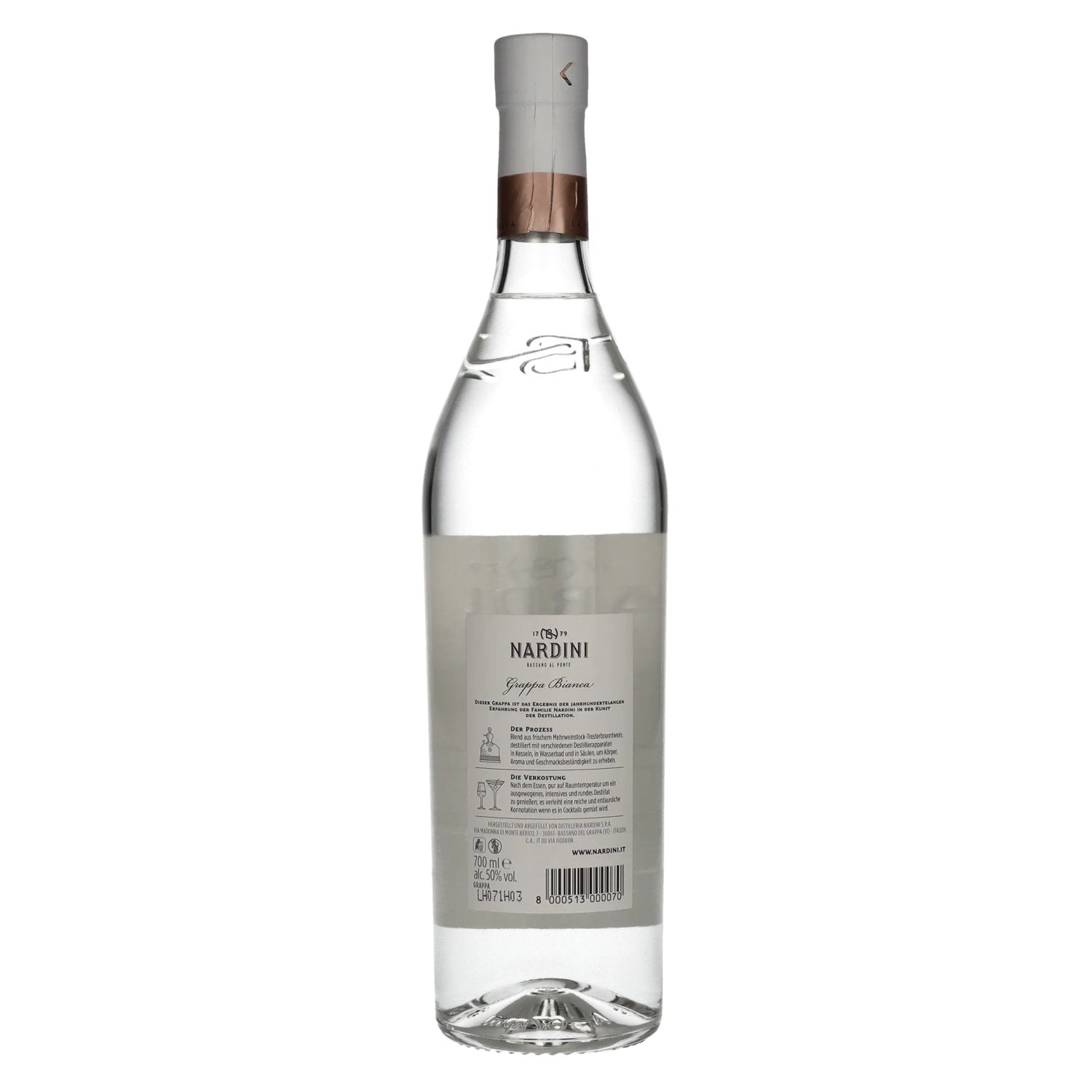 Nardini Grappa Bianca 50% Vol. 0.7l