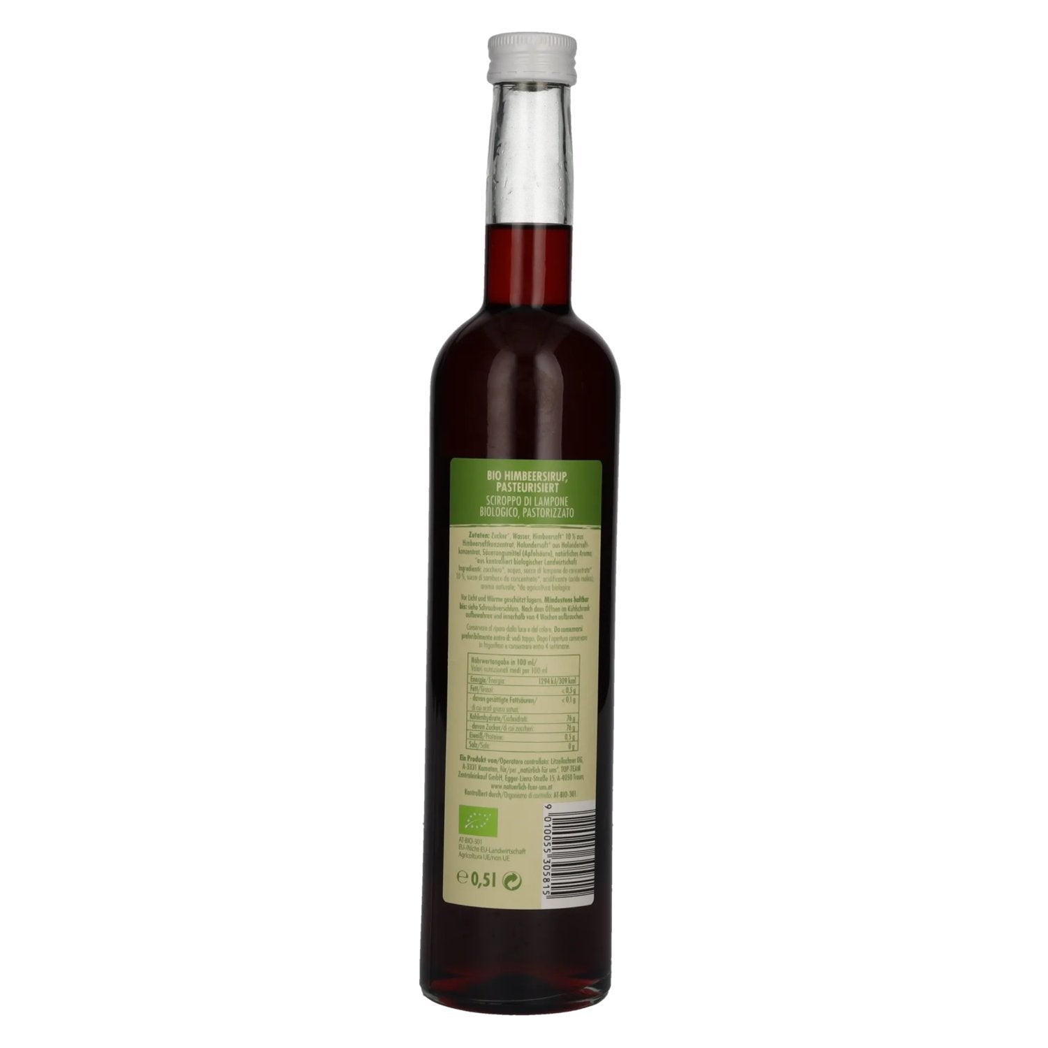 Naturally for us Organic Raspberry Syrup 0.5l