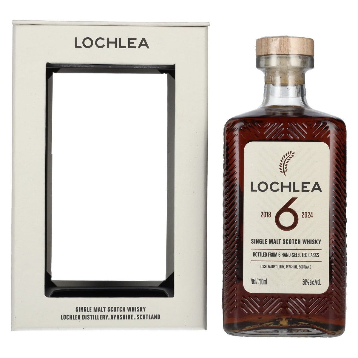 Lochlea 6 Years Old Single Malt Scotch Whisky 2018/2024 50% Vol. 0.7L in Gift Box