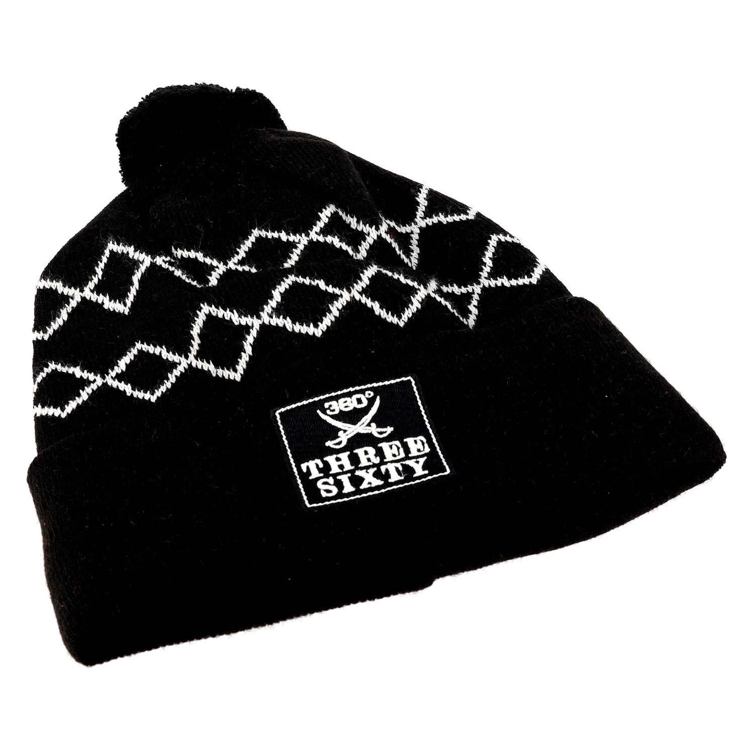 Three Sixty Pom-pom Beanie black