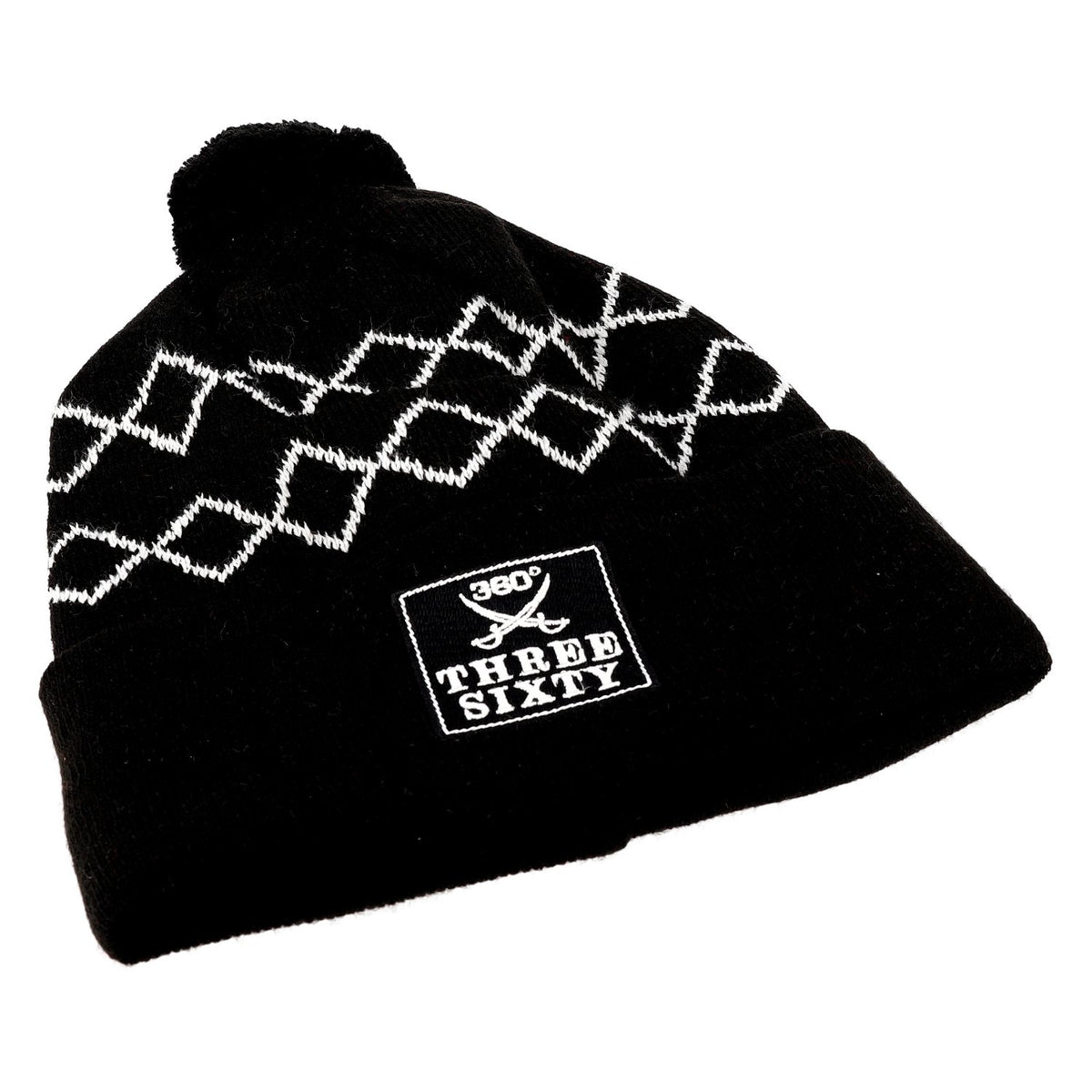 Three Sixty Pom-pom Beanie black