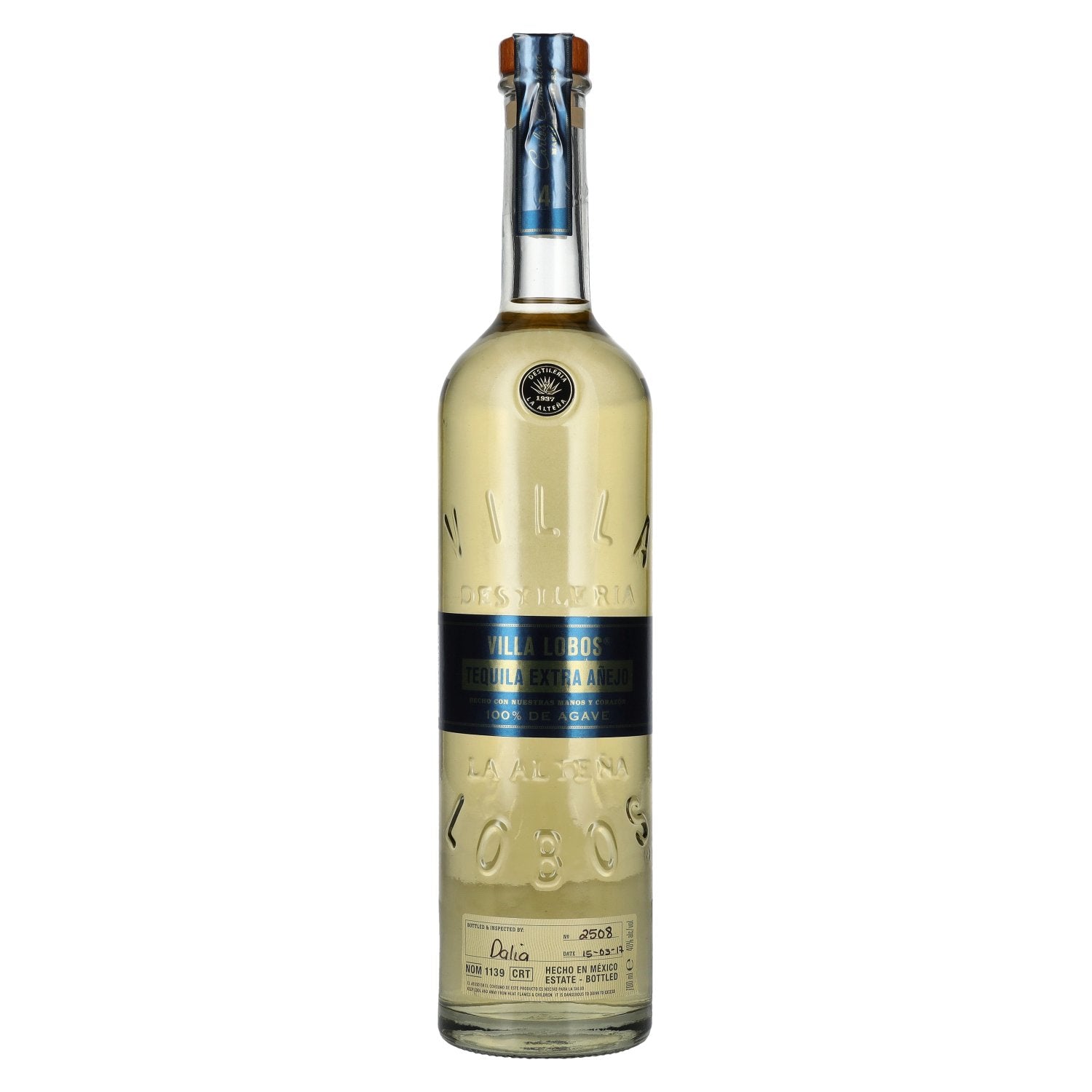 Villa Lobos Tequila Extra Añejo 100% de Agave 40% Vol. 0,7l