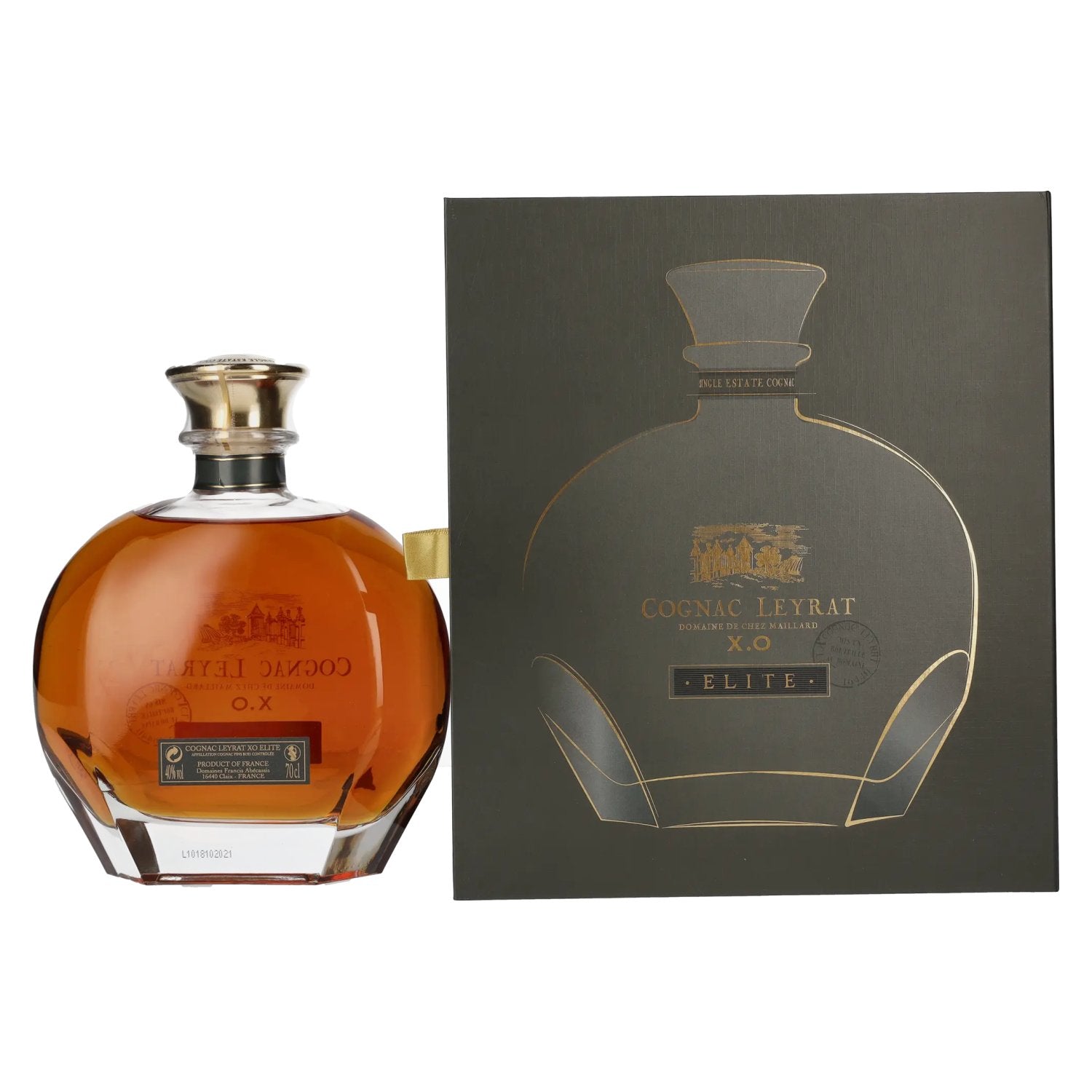 Cognac Leyrat X.O. Elite Single Estate Cognac 40% Vol. 0,7l in Geschenkbox