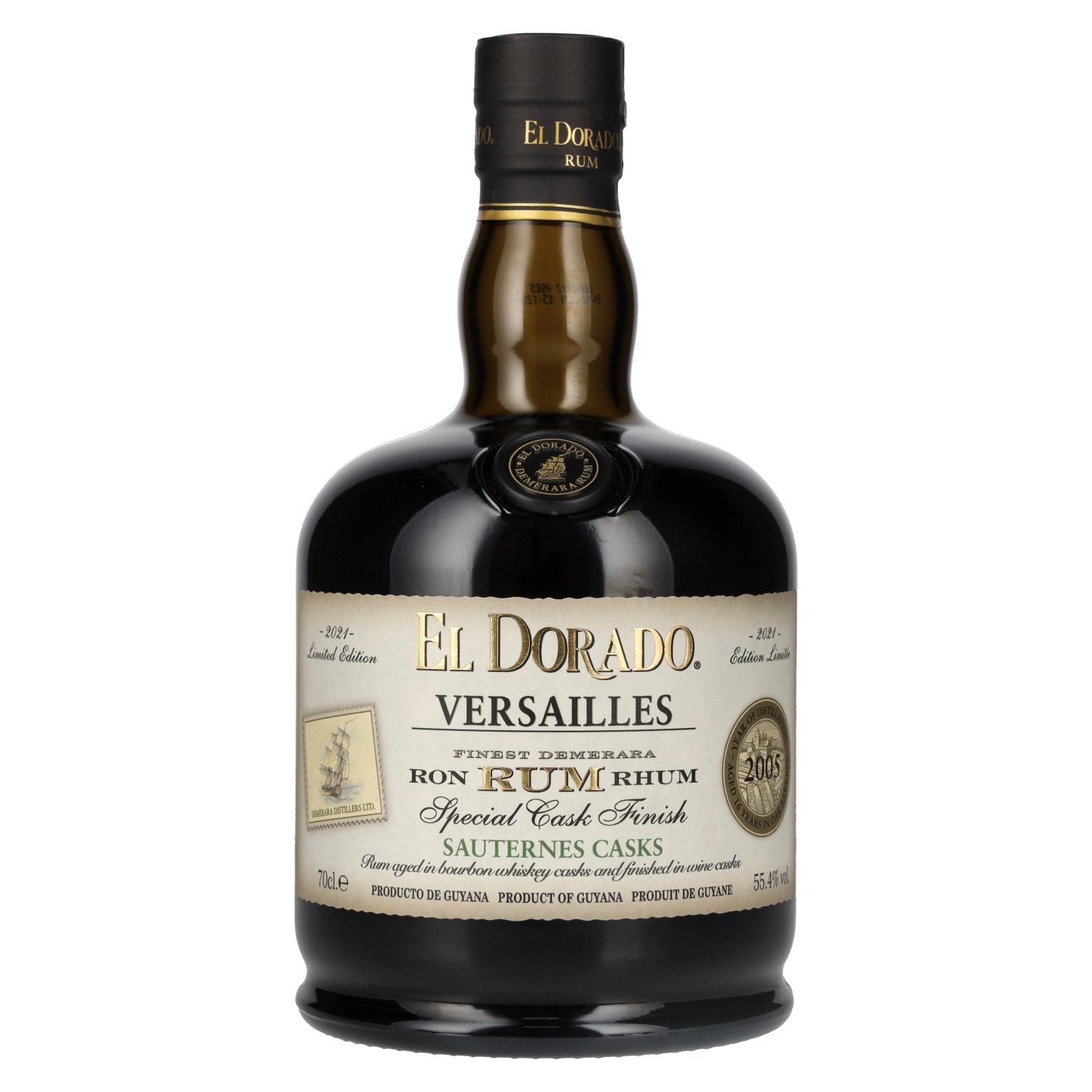 El Dorado Rum VERSAILLES Special Sauternes Casks 2005 55.4% Vol. 0.7l