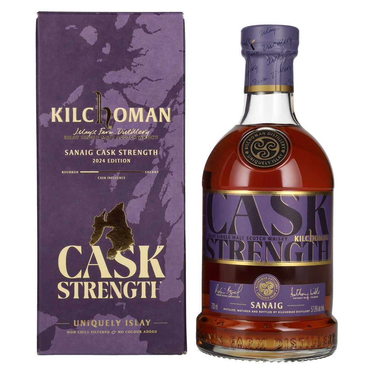Kilchoman SANAIG CASK STRENGTH Islay Single Malt Scotch Whisky 2024 57,8% Vol. 0,7l in Geschenkbox