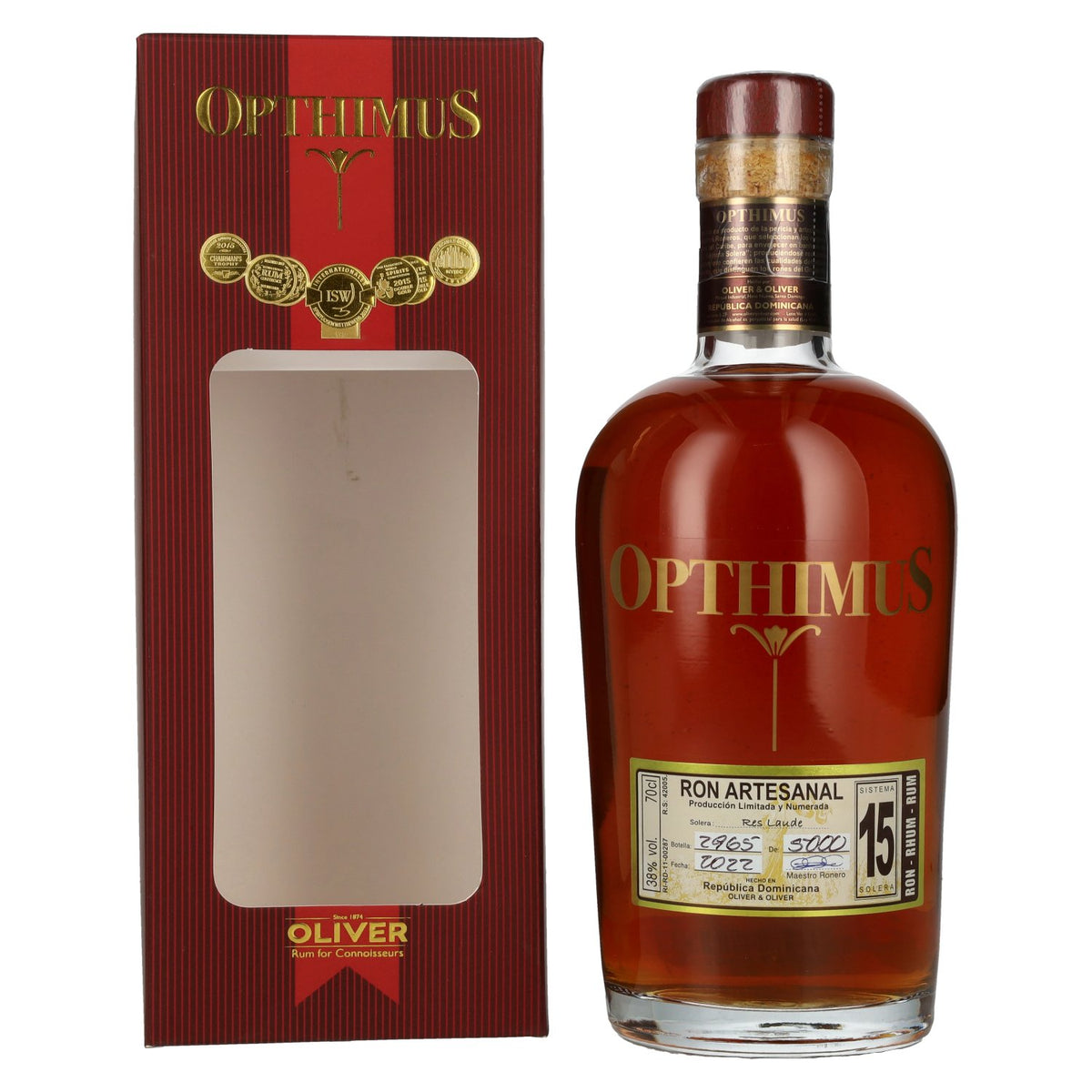Opthimus 15 Sistema Solera Res Laude 38% Vol. 0.7L in gift box