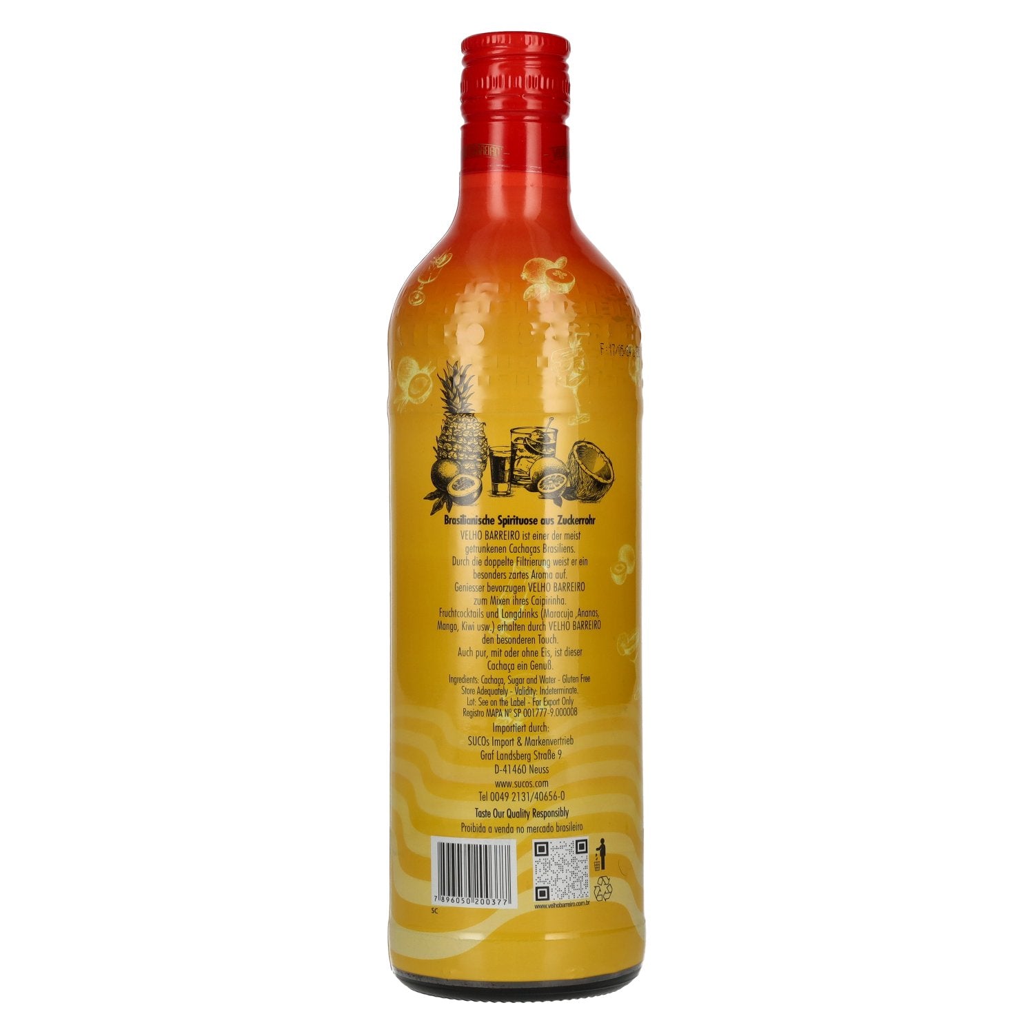 Velho Barreiro Cachaça Special Edition 39% Vol. 0.7l