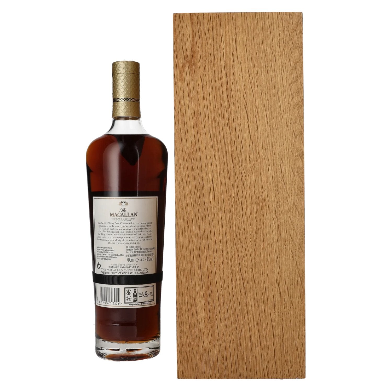 The Macallan 30 Years Old SHERRY OAK 2020 43% Vol. 0.7l in wooden box