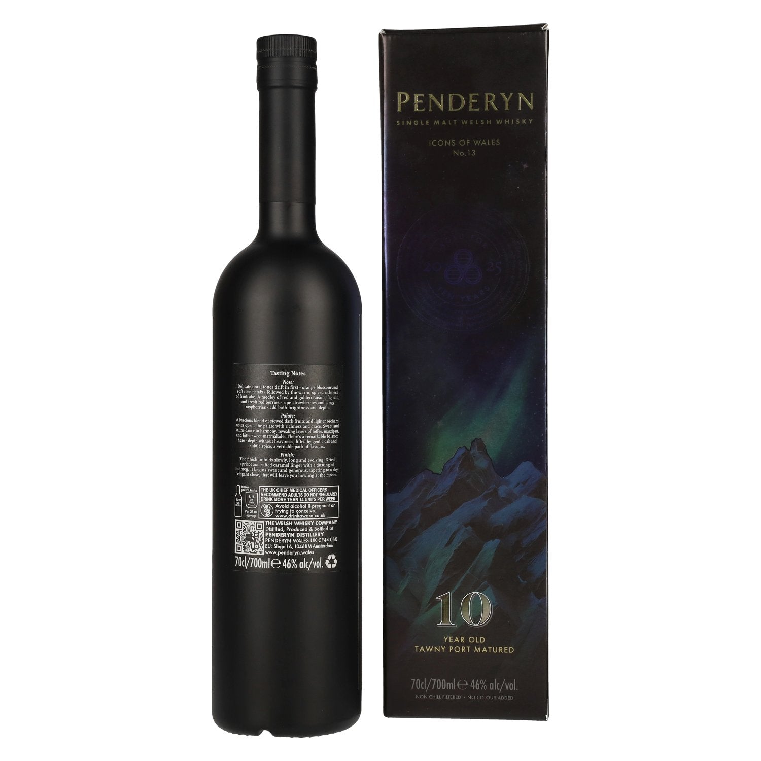 Penderyn BAD WOLF Welsh Whisky Icons of Wales No. 13 46% ABV 0.7l in a gift box