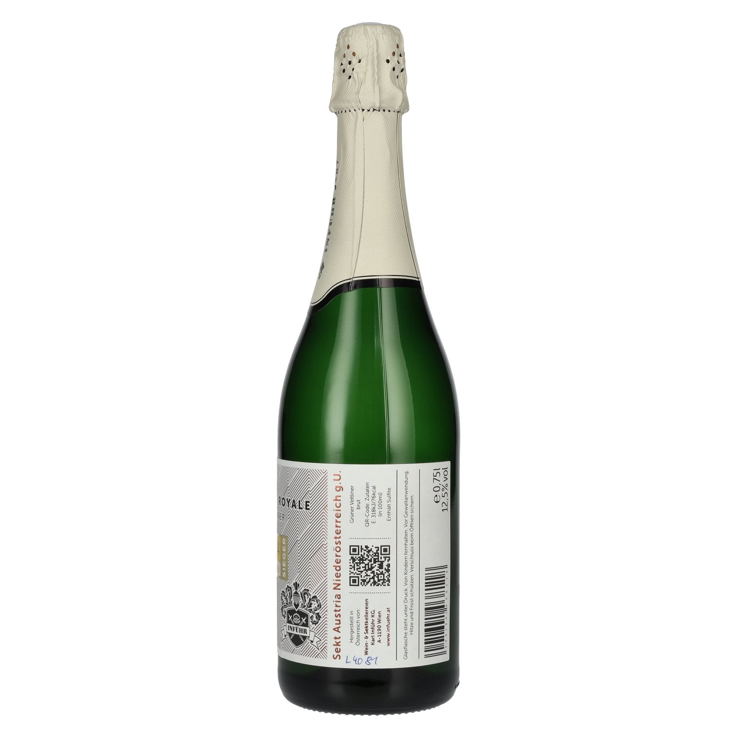 Inführ Sekt Brillance Royale Grüner Veltliner 2024 12,5% Vol. 0,75l