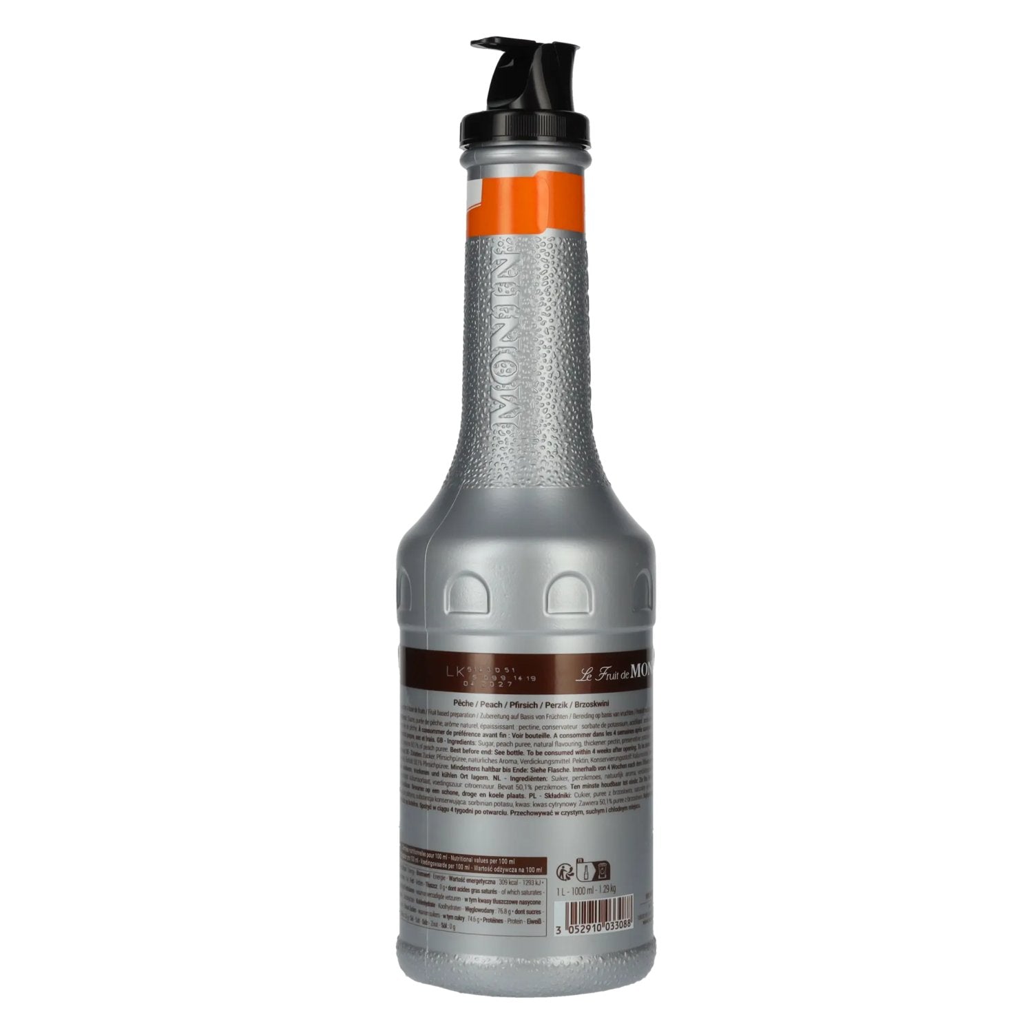 Monin Fruit Purée PEACH 1l PET