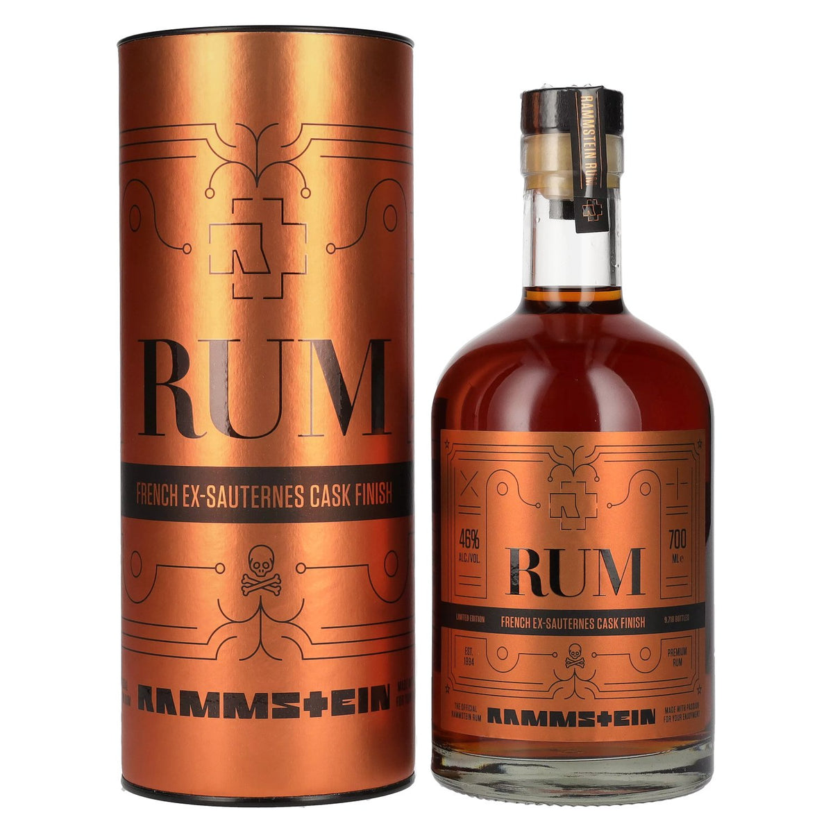 Rammstein Rum French Ex-Sauternes Cask Finish 46% Vol. 0,7l in Geschenkbox